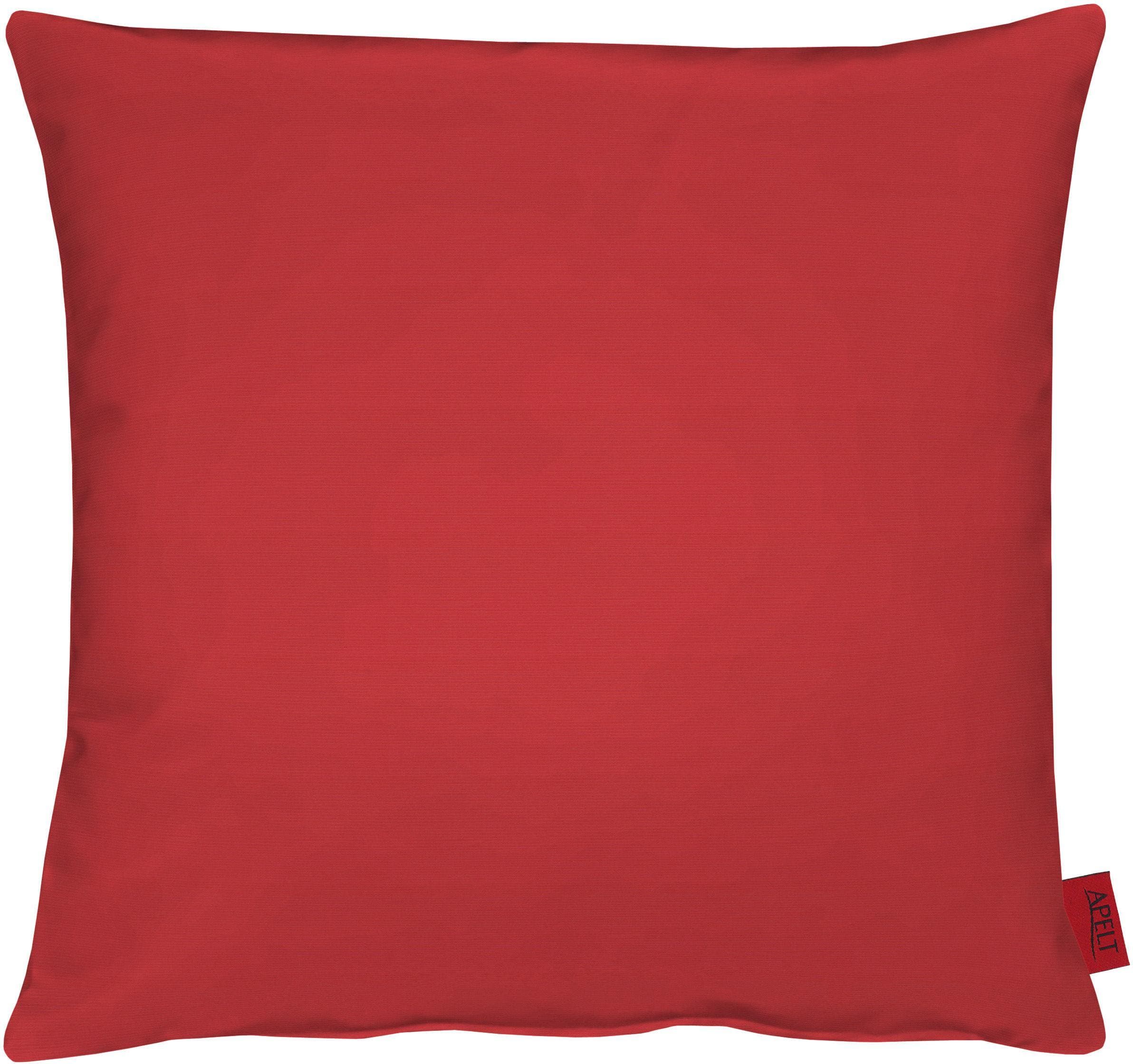 APELT Dekokissen 39x39 cm Bordeaux Uni Mischgewebe