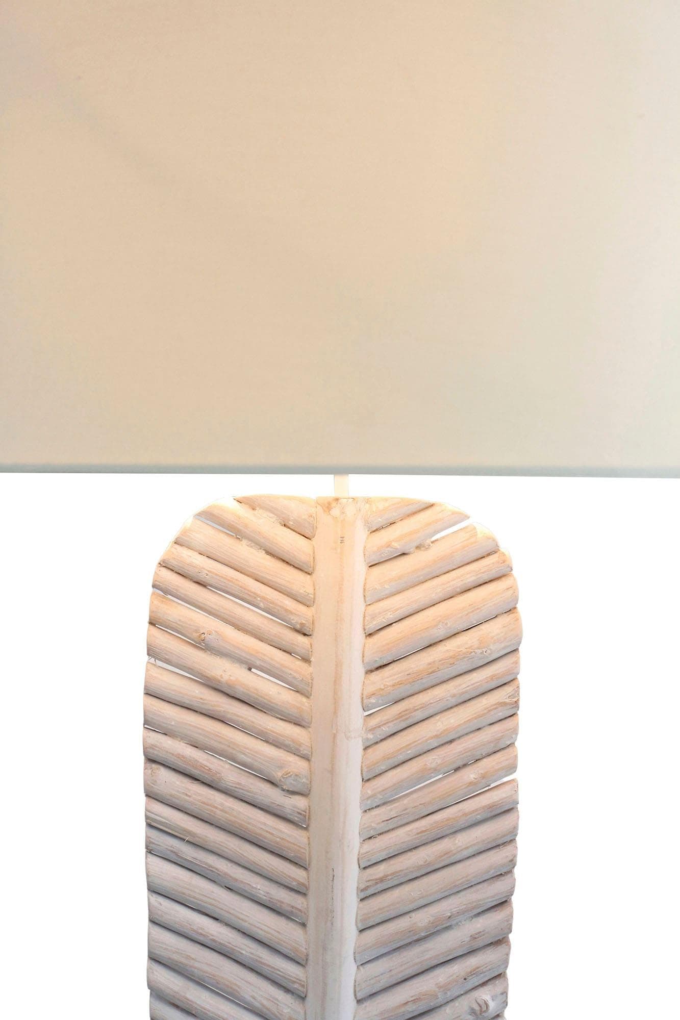 SALESFEVER Stehlampe "Fanny" Weiß Blattoptik