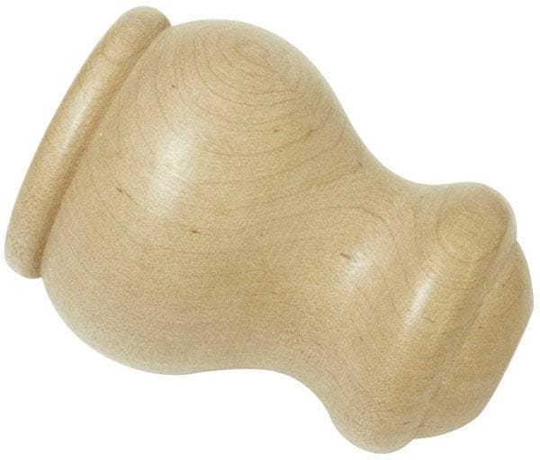 Gardinia Gardinenstangen-Endstück Holz Beige Ø 28 mm