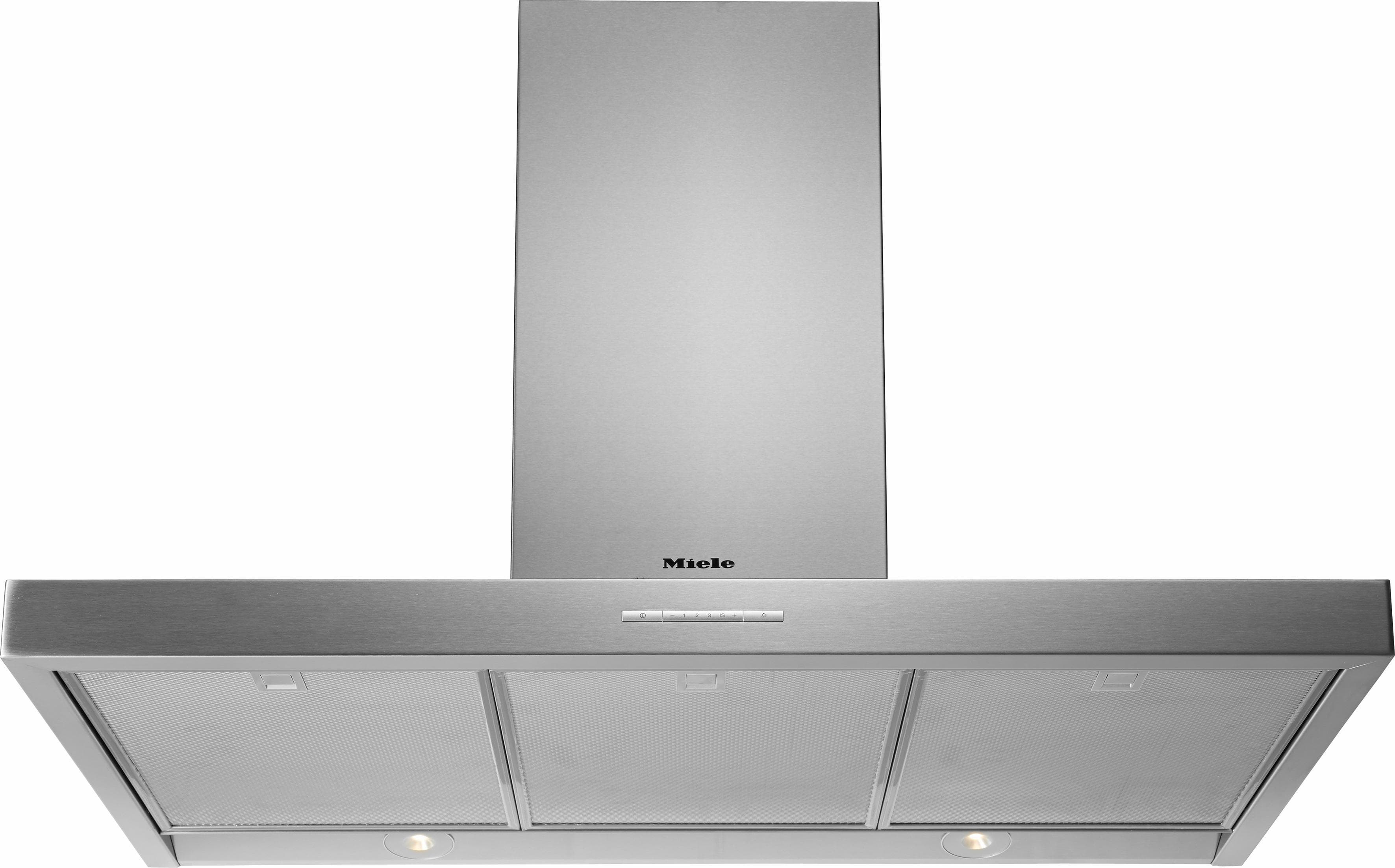 MIELE Wandhaube PUR 98 W Edelstahlfarben Abluft- und Umluftfähig