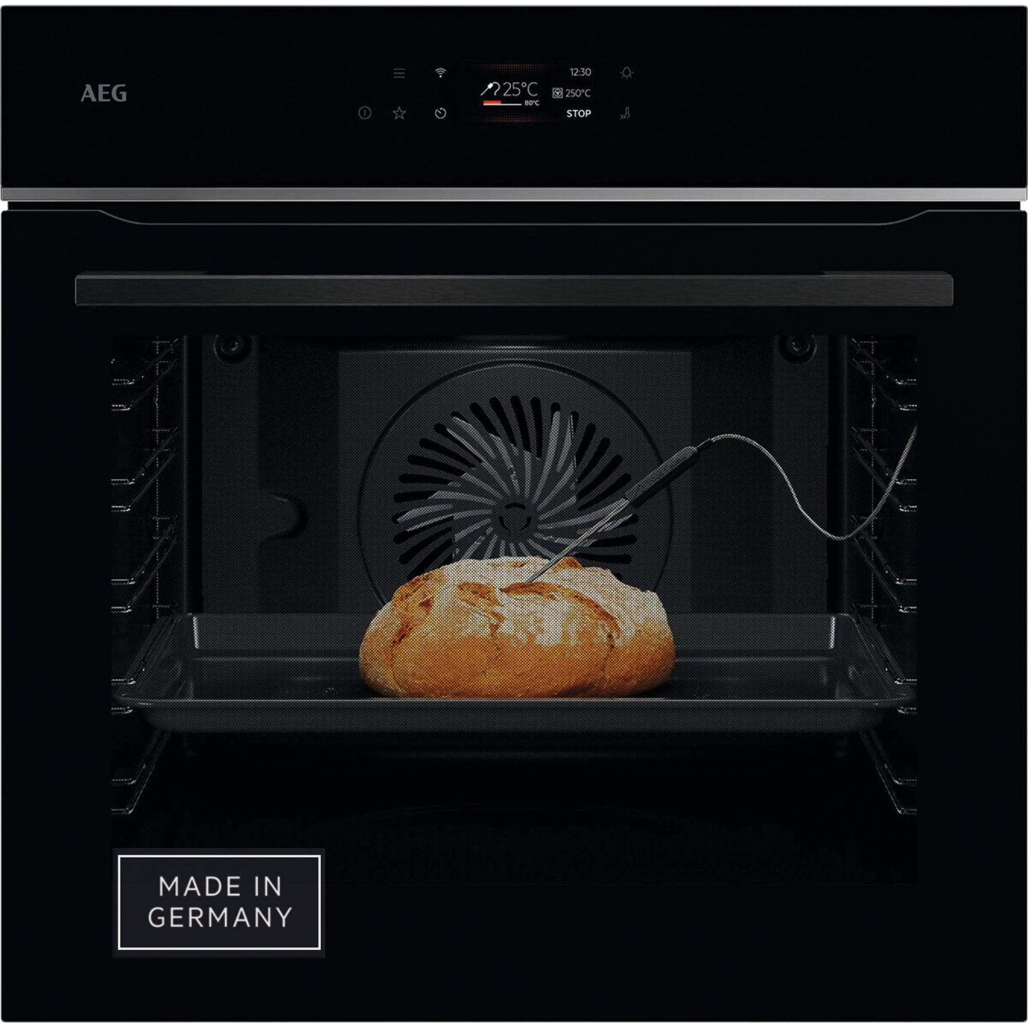 AEG Einbaubackofen TE7PB62WAB Schwarz Kerntemperatursensor
