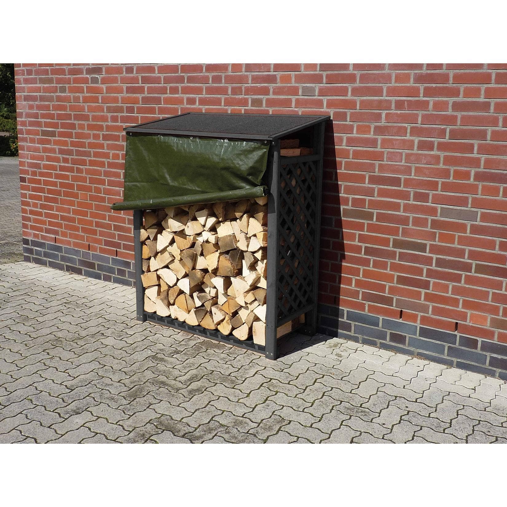 Promadino Kaminholzregal Speyer Anthrazit