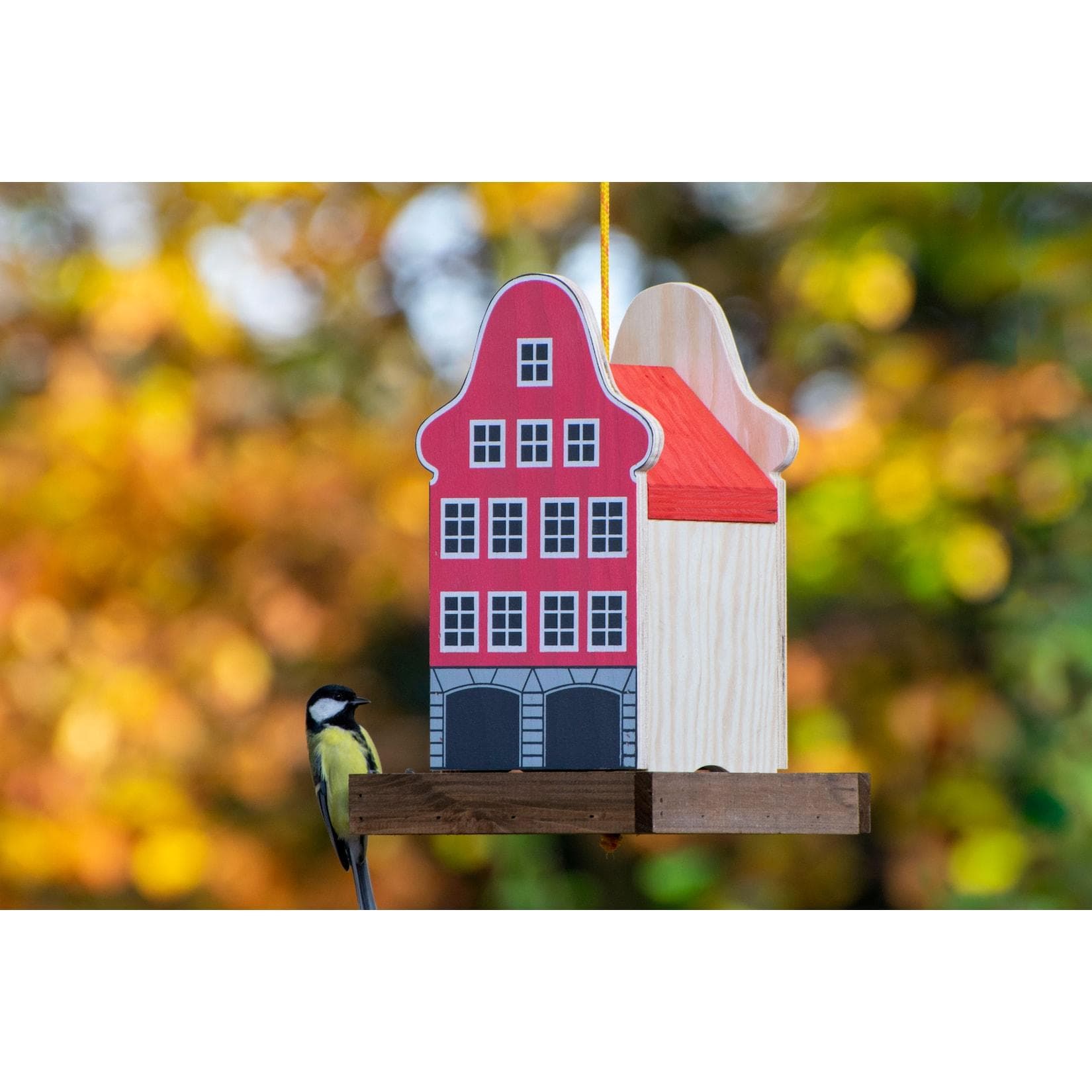 Dobar Deko-Vogelhaus Münster Bunt Rot