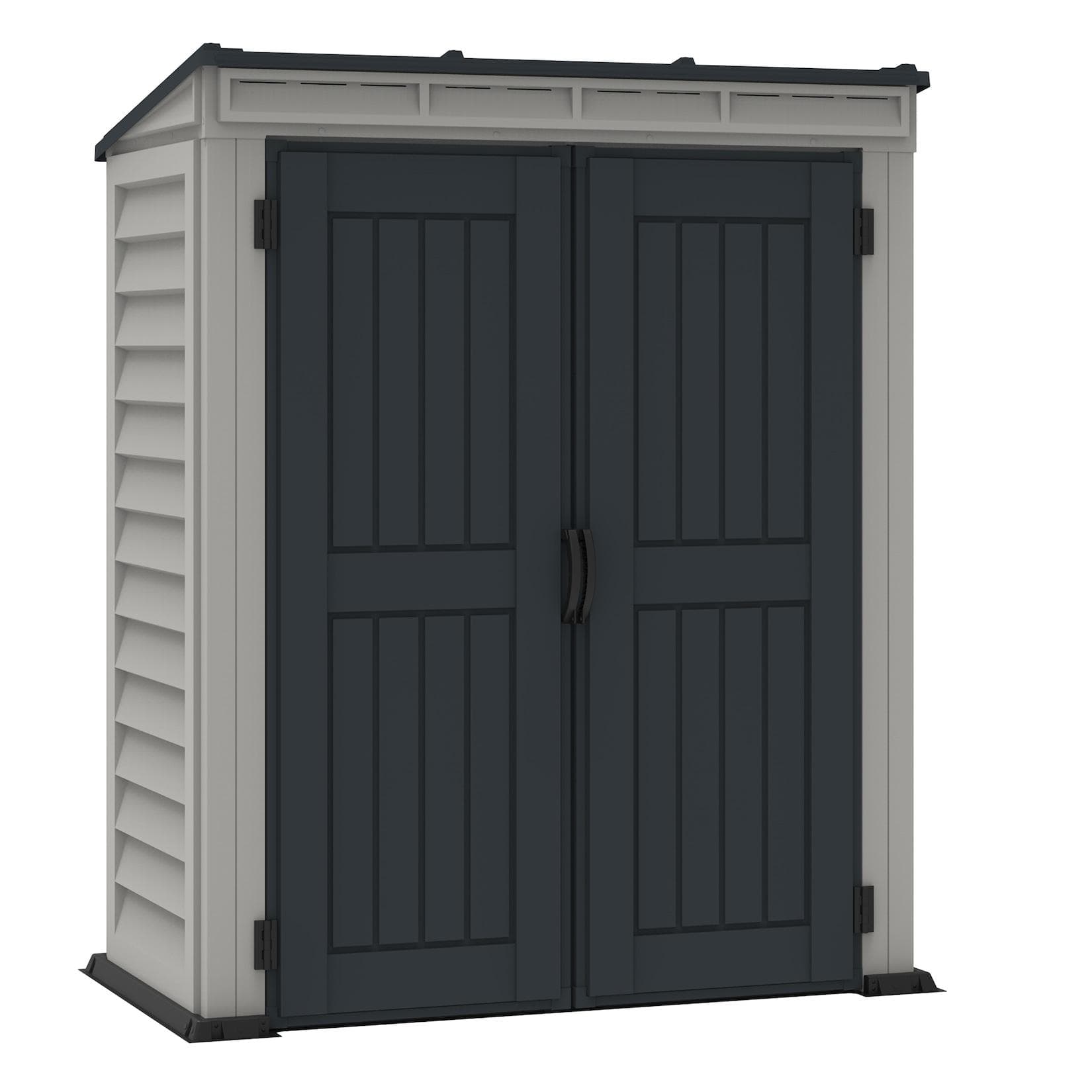 Duramaxx Kunststoff Gartenhaus 171x92 Geräteschuppen Drehtüren