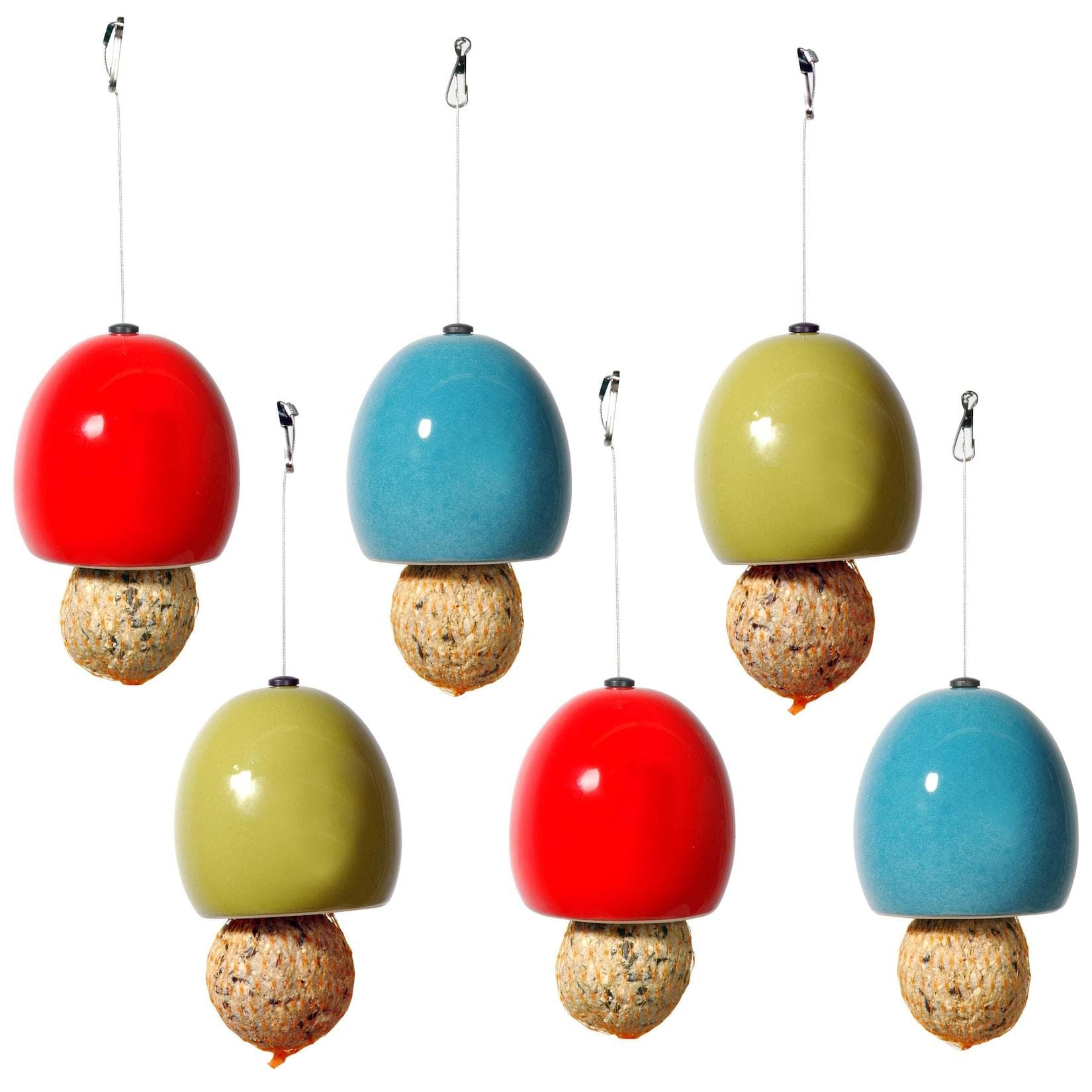 Luxus-Vogelhaus Keramik-Futterspender "Knödel"