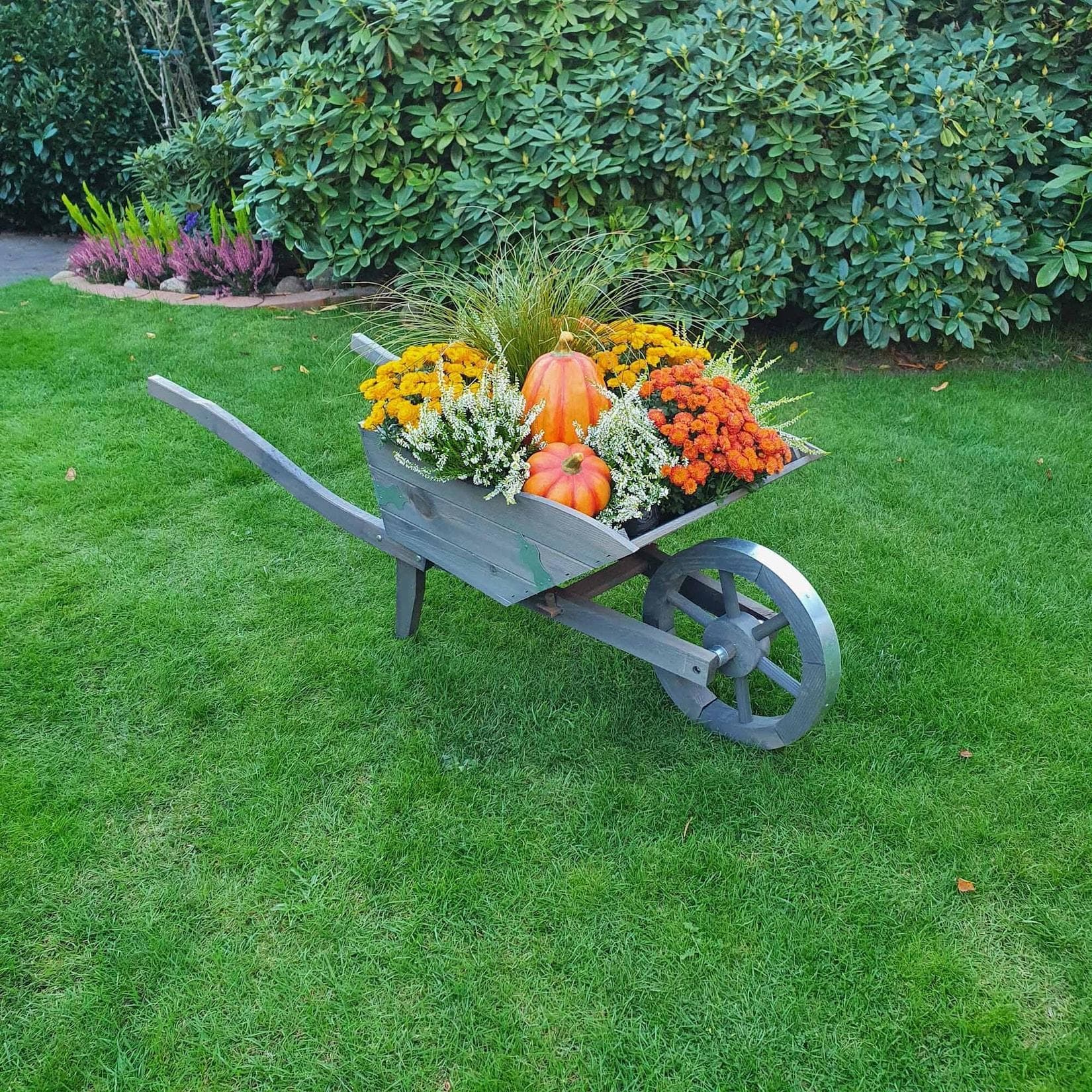 Promadino Pflanzkarre Tessin Grau Kiefernholz