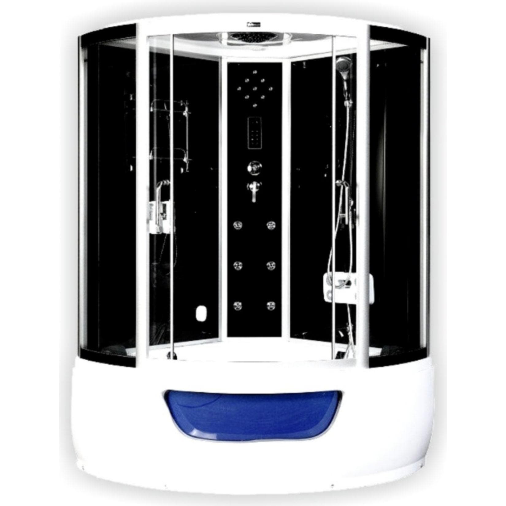 HOME DELUXE Dampfdusche EXCLUSIO Schwarz