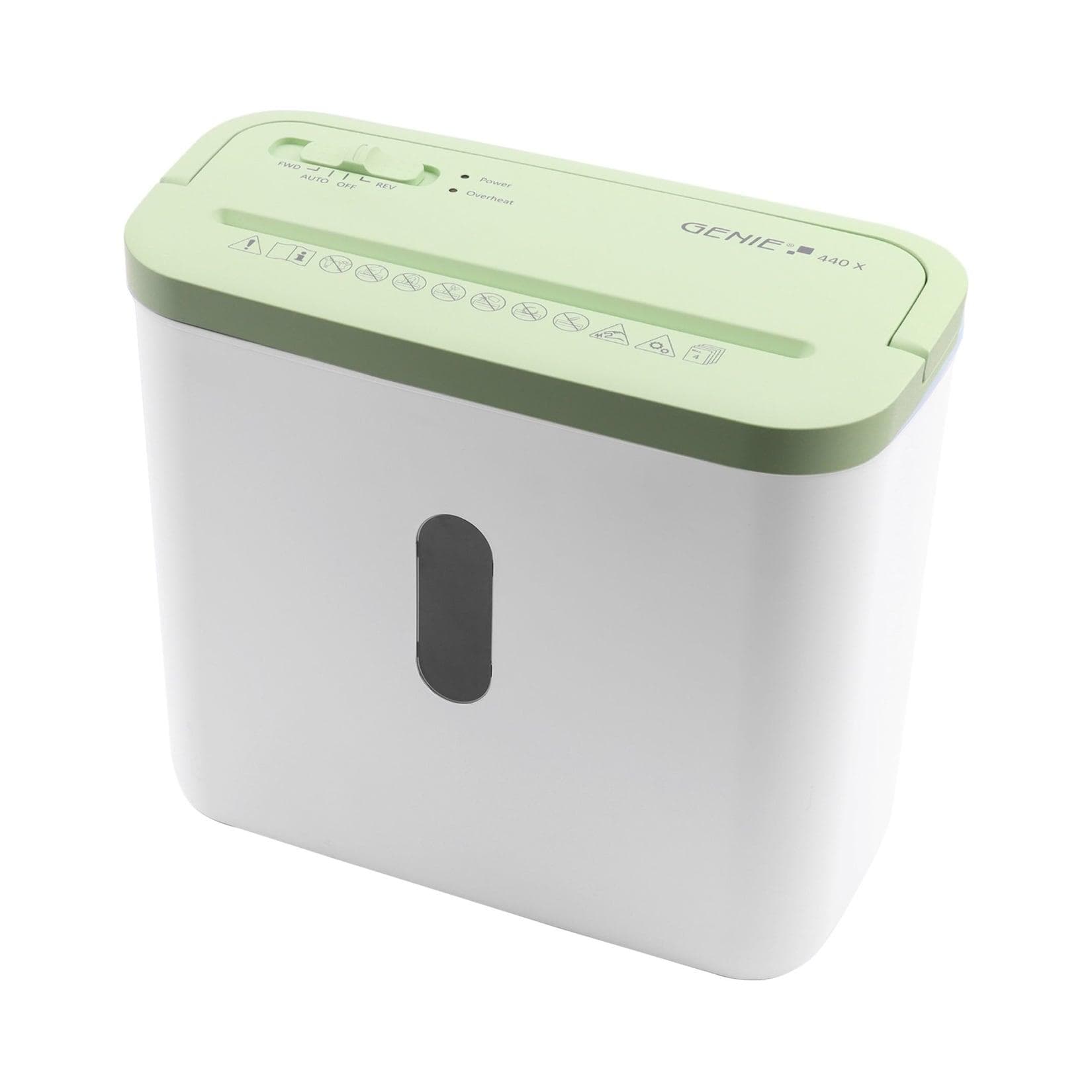 GENIE 440 X Aktenvernichter 4 Blatt Partikelschnitt Weiß/Grün