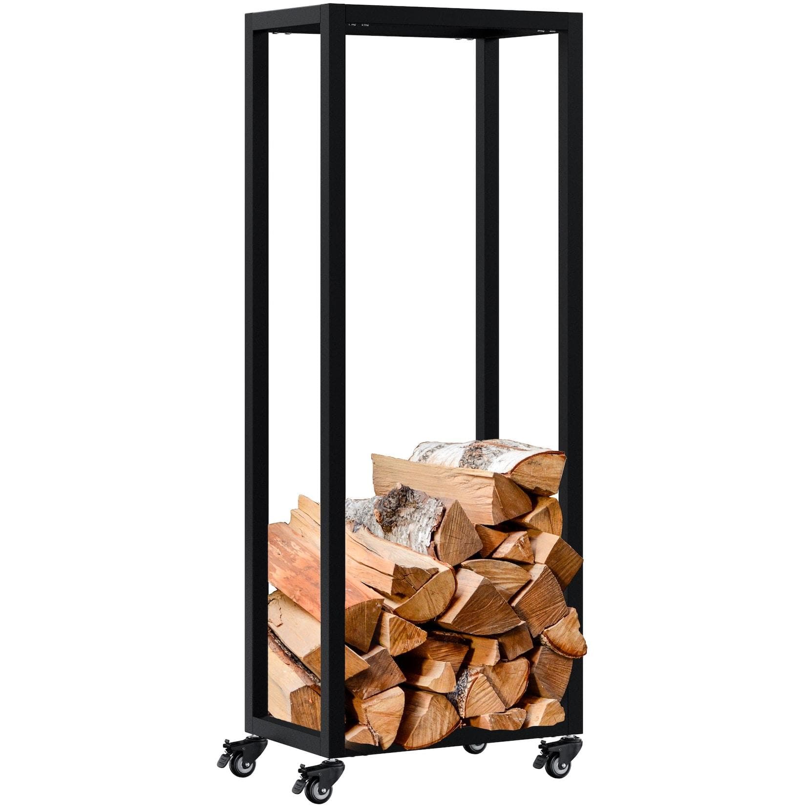 CLP Kaminholzständer Metall mit Rollen Hilta