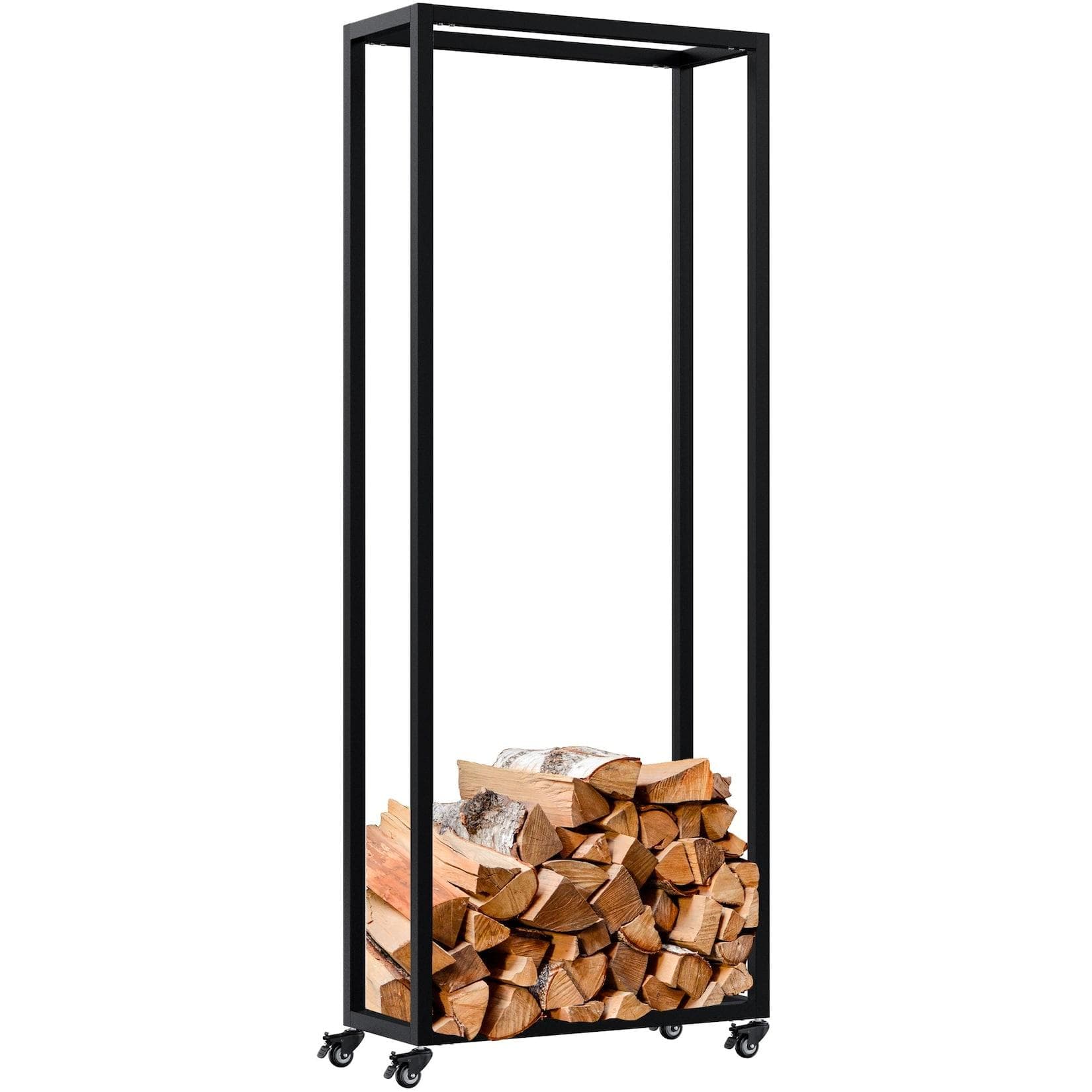 CLP Kaminholzständer Hilta Metall mit Rollen