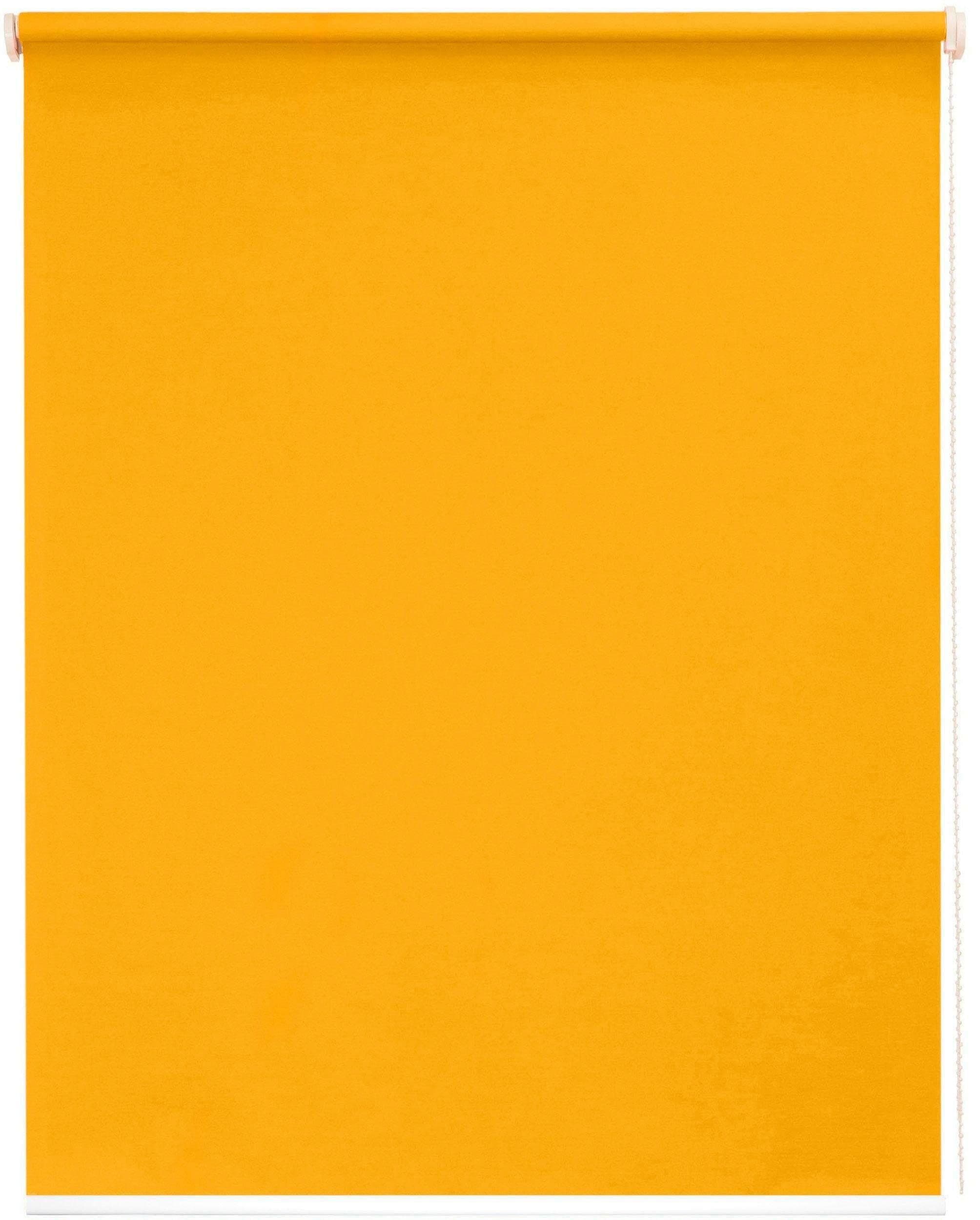 Seitenzugrollo SUNLINES One size Style uni Verdunkelung Gelb 102 cm