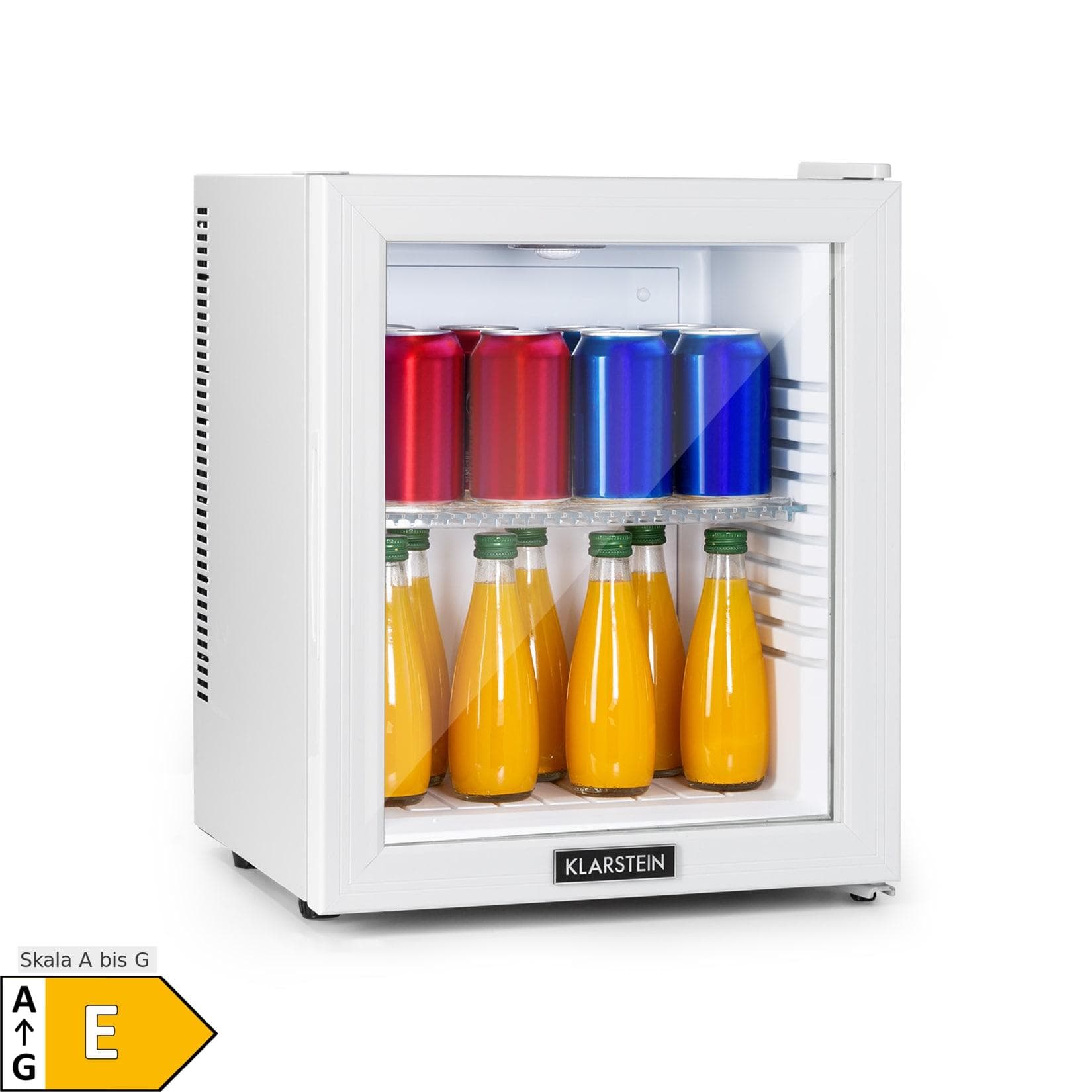 Brooklyn 24 Mini-Kühlschrank Glastür LED Ablage Klarstein