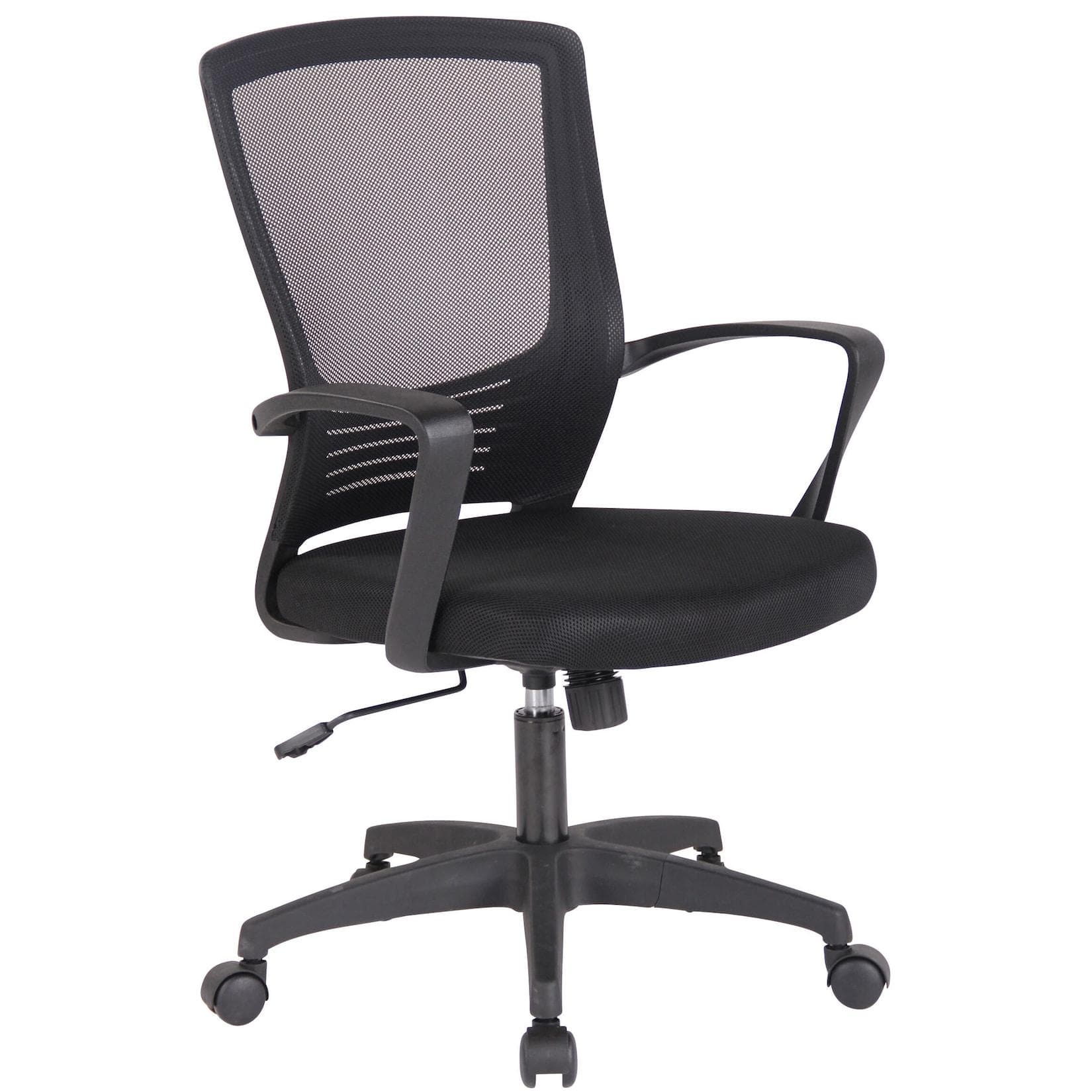 TPFLiving Bürostuhl Kamira Netzbezug Schwarz Ergonomisch