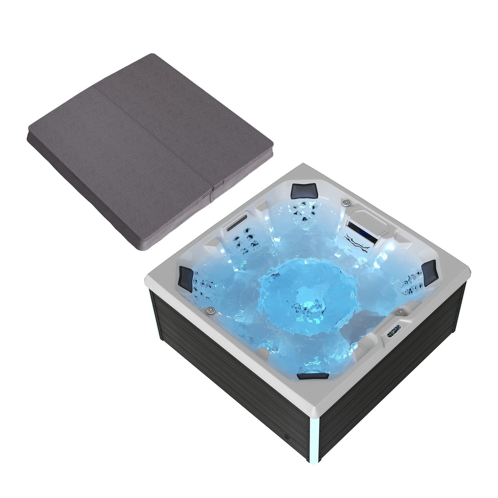 TroniTechnik Whirlpool Outdoor Spa TORCELLO Weiß