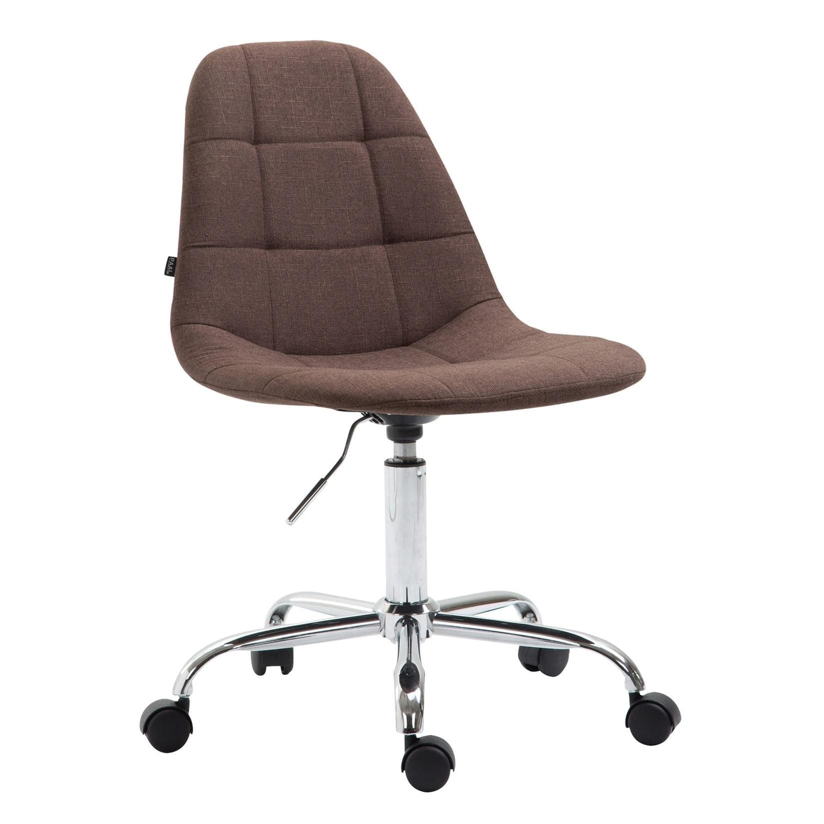 TPFLiving Bürostuhl Rhein Stoff Schwarz Modern