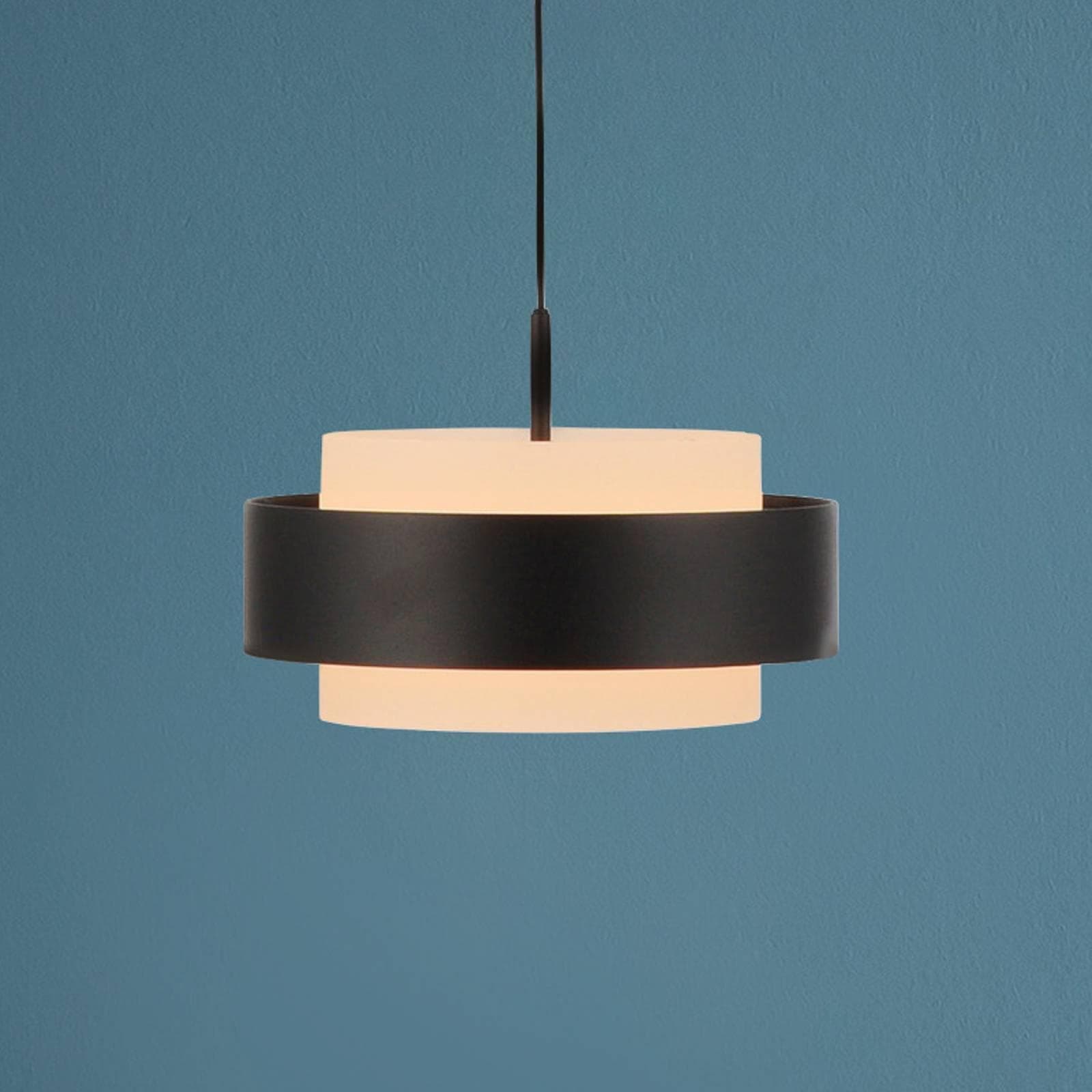 SCHÖNER WOHNEN LED-Hängelampe Elmo Schwarz 1-fl. 3000 K