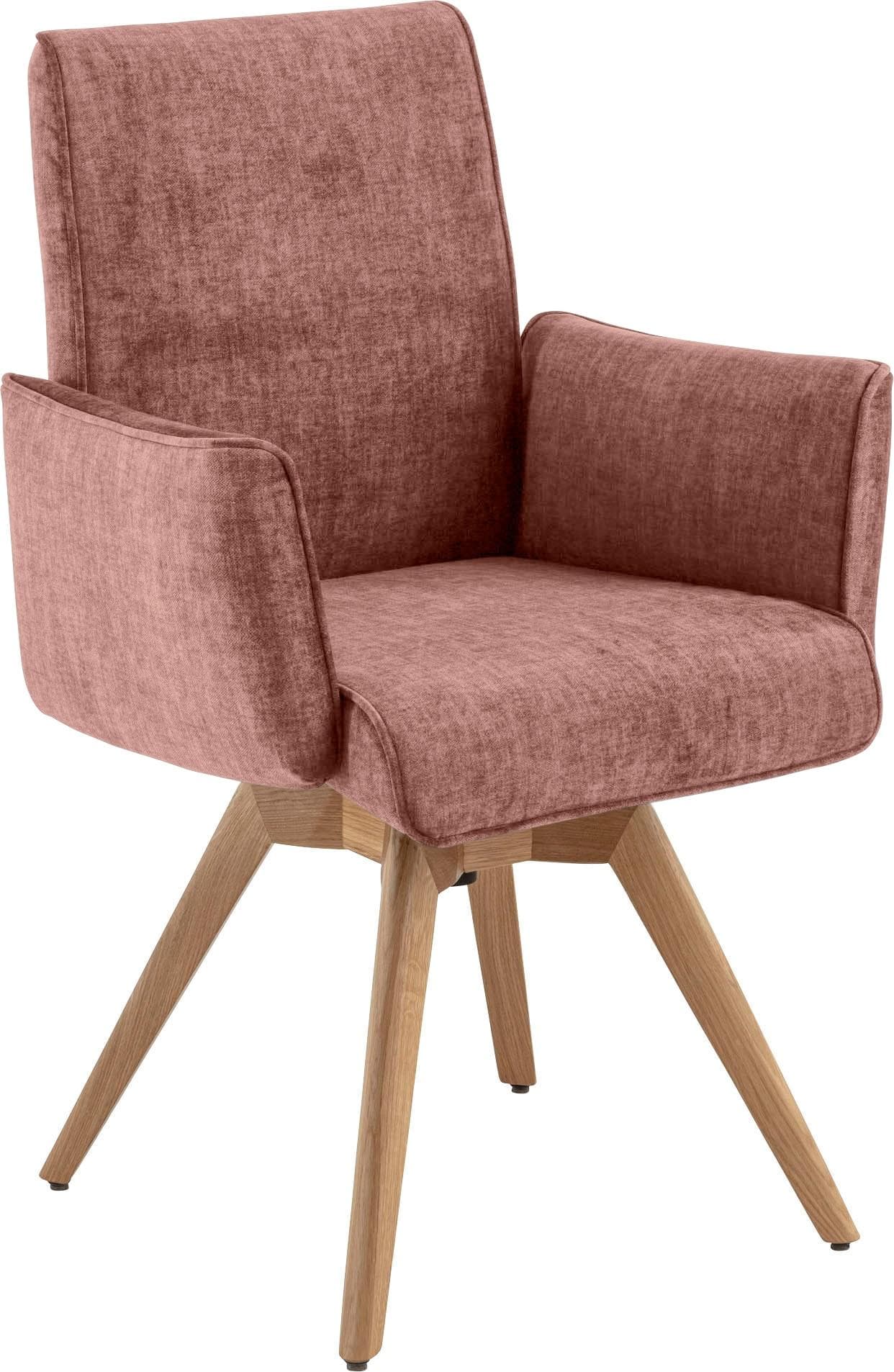K+W Komfort & Wohnen Drehstuhl Rosa Eiche Massivholz