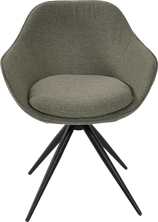 K+W Komfort & Wohnen Drehstuhl ZOOM Braun Metall 4-Fuß