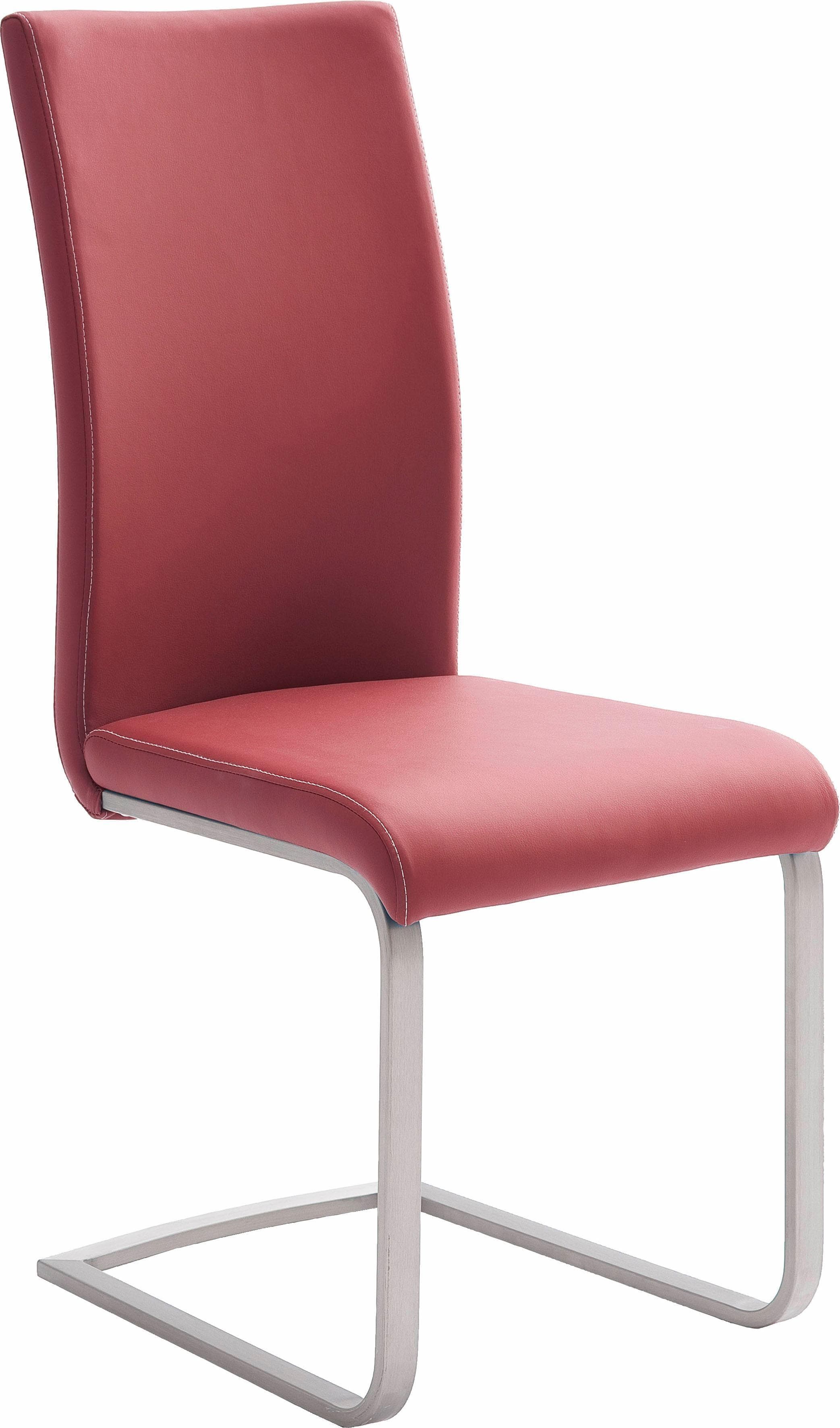 MCA Furniture Freischwinger Paulo 1 Set 4-tlg. Bordeaux Kunstleder