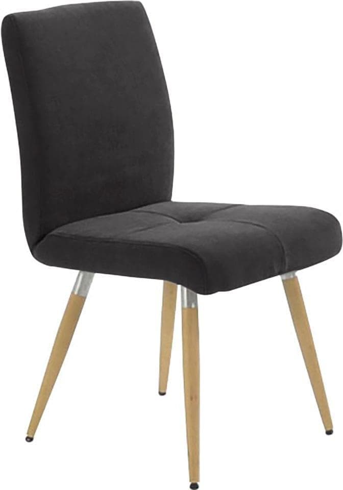 K+W Komfort & Wohnen 4-Fußstuhl 6411 Braun Massivholzbeine