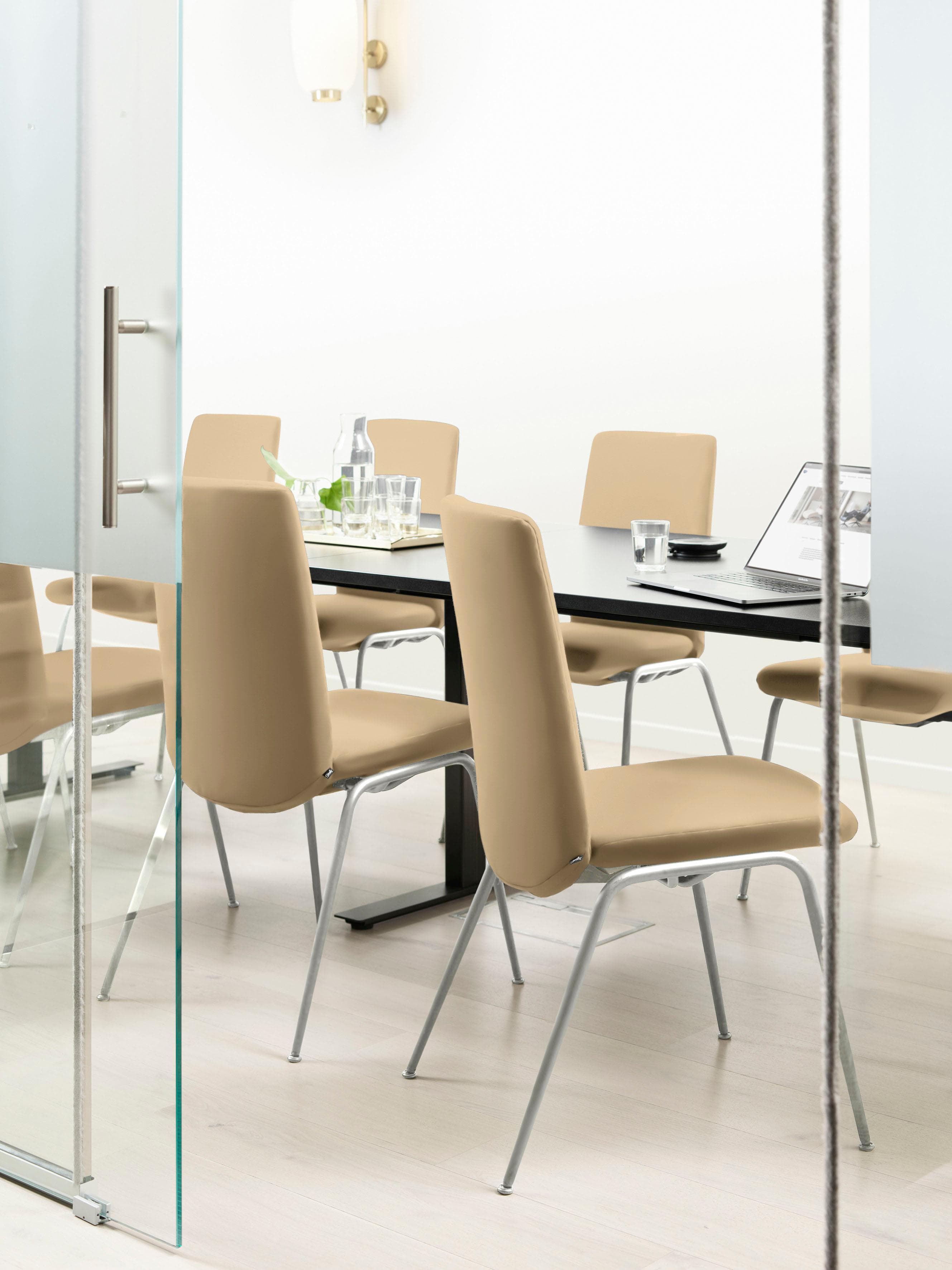 Stressless® Polsterstuhl Laurel, Low Back, Größe L, mit Beinen aus Stahl in Schwarz matt