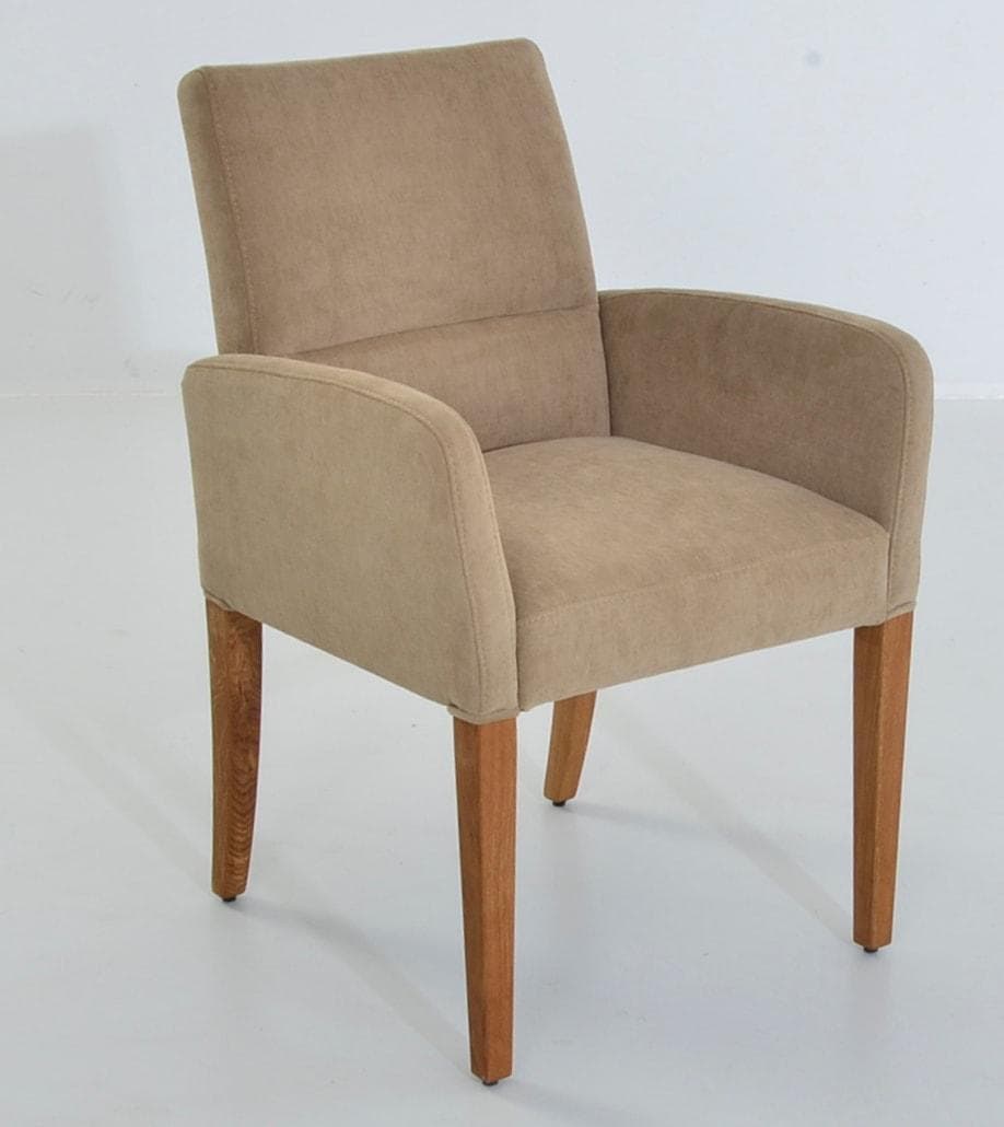 K+W Komfort & Wohnen GOBY Armlehnstuhl Beige Wildeiche