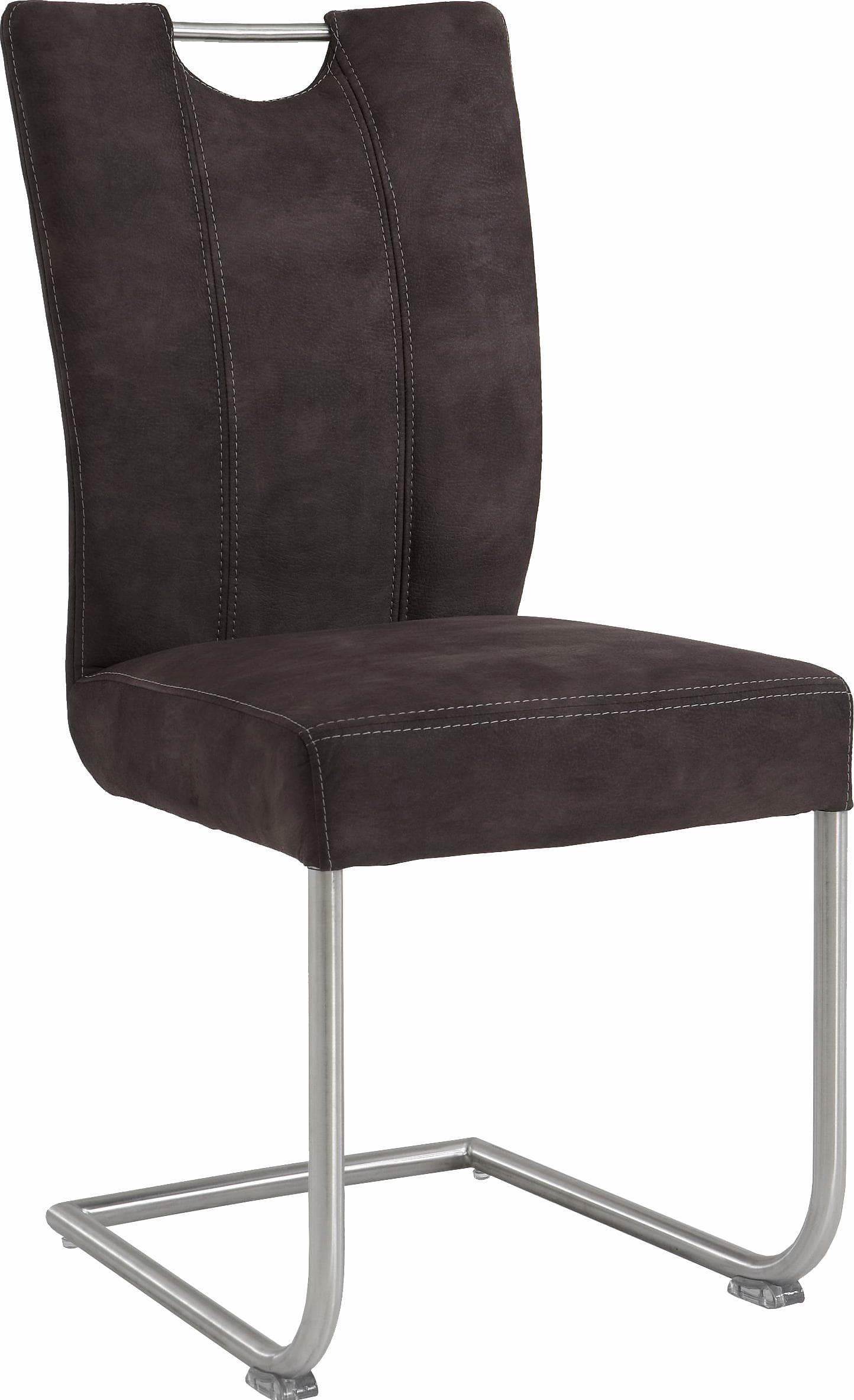 Freischwinger Stuhl Pia von Niehoff Sitzmöbel Braun