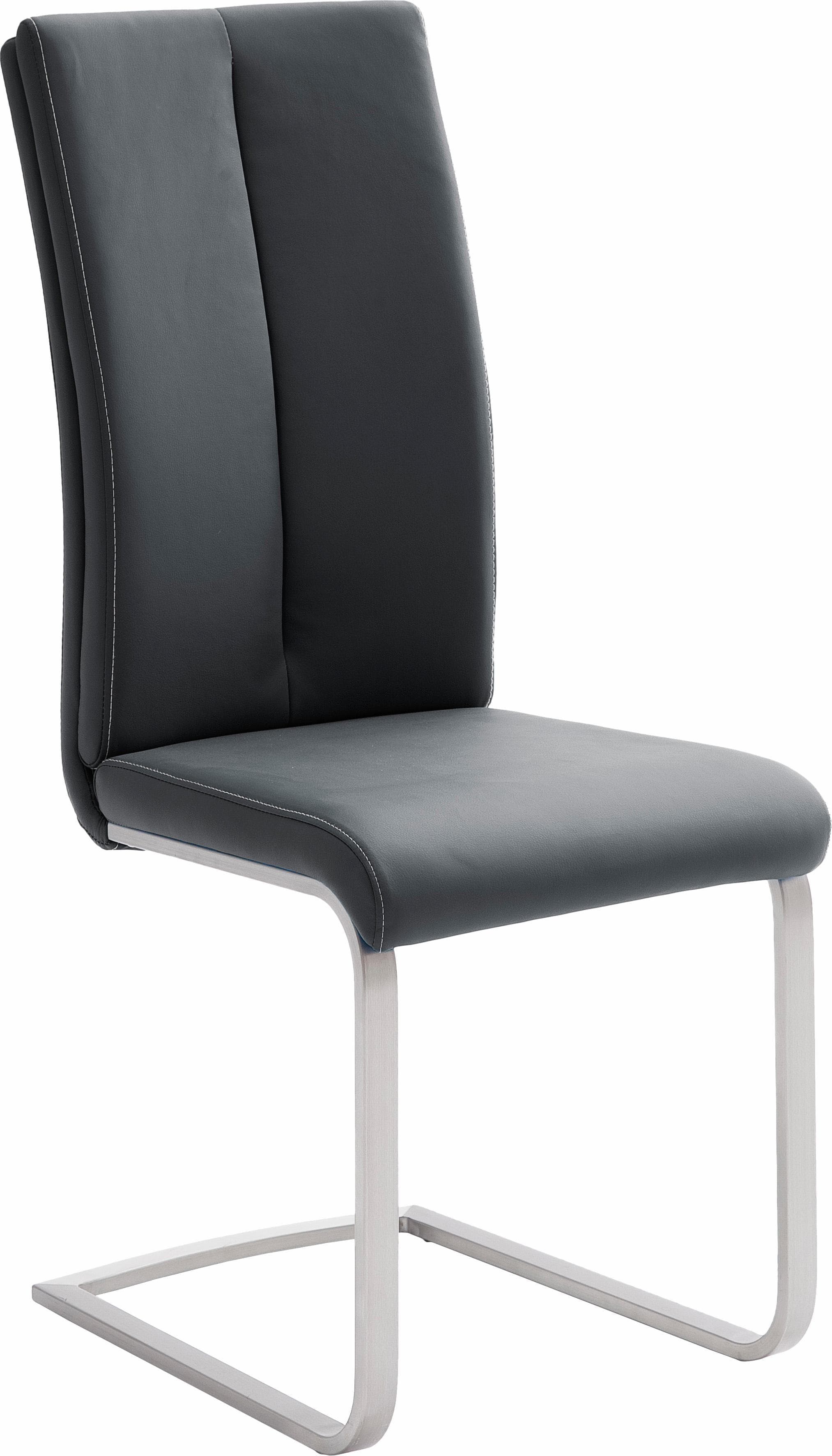 MCA Furniture Freischwinger Paulo 2 Schwarz Kunstleder