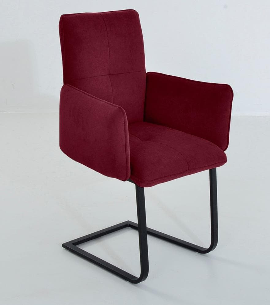 Freischwinger K+W Komfort & Wohnen 6502 Bordo/Schwarz