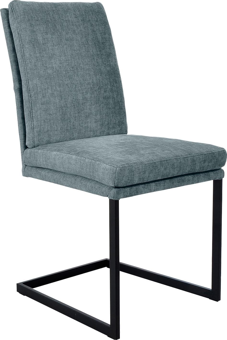 K+W Komfort & Wohnen Freischwinger Kansas Blau/Schwarz