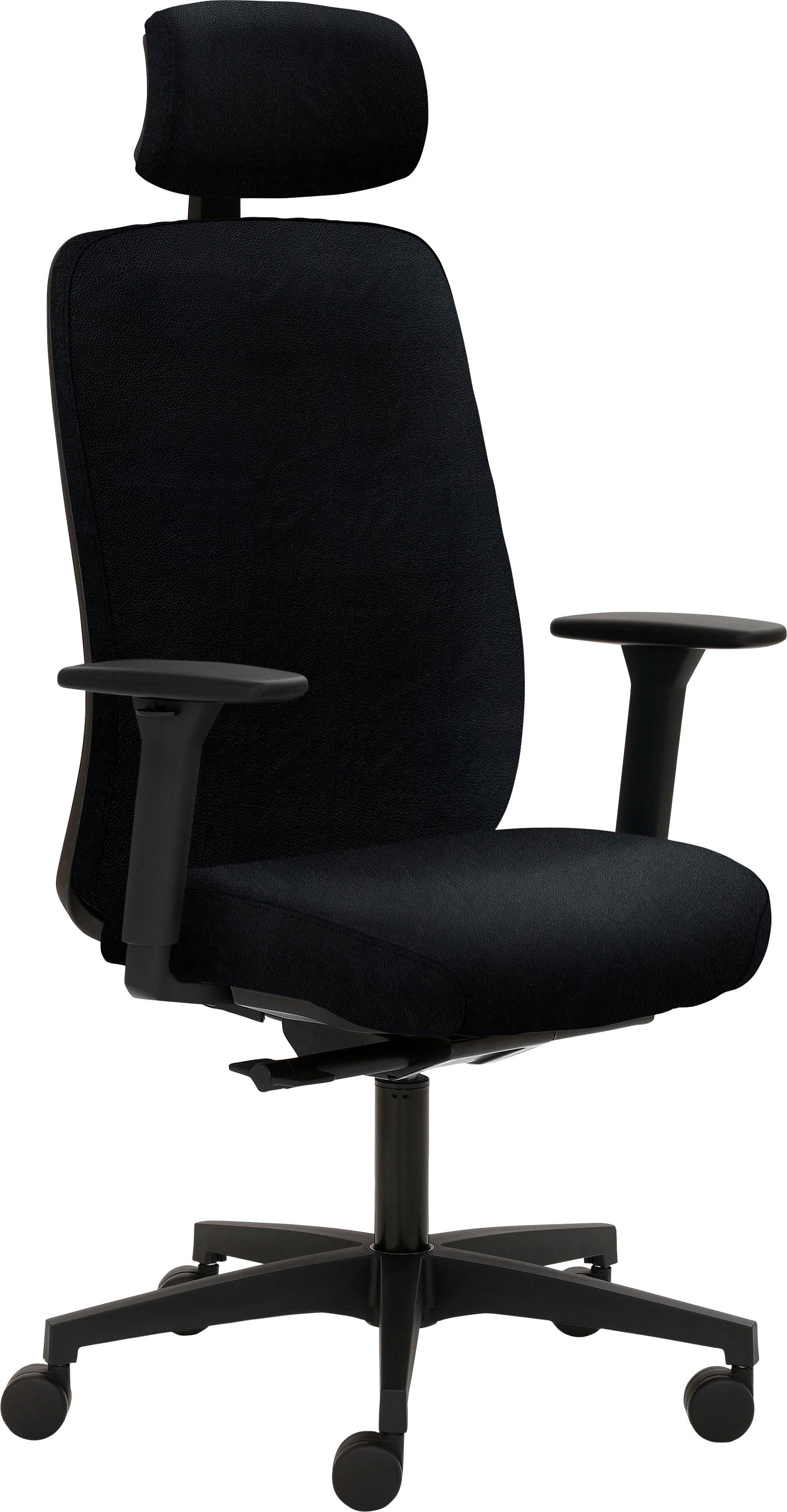 Bürostuhl MAYER SITZMÖBEL myTRITON Schwarz Echtleder