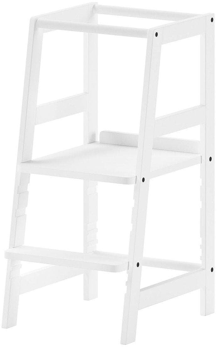 Vipack Lernturm aus Massivholz Kinderstuhl Buche Weiß
