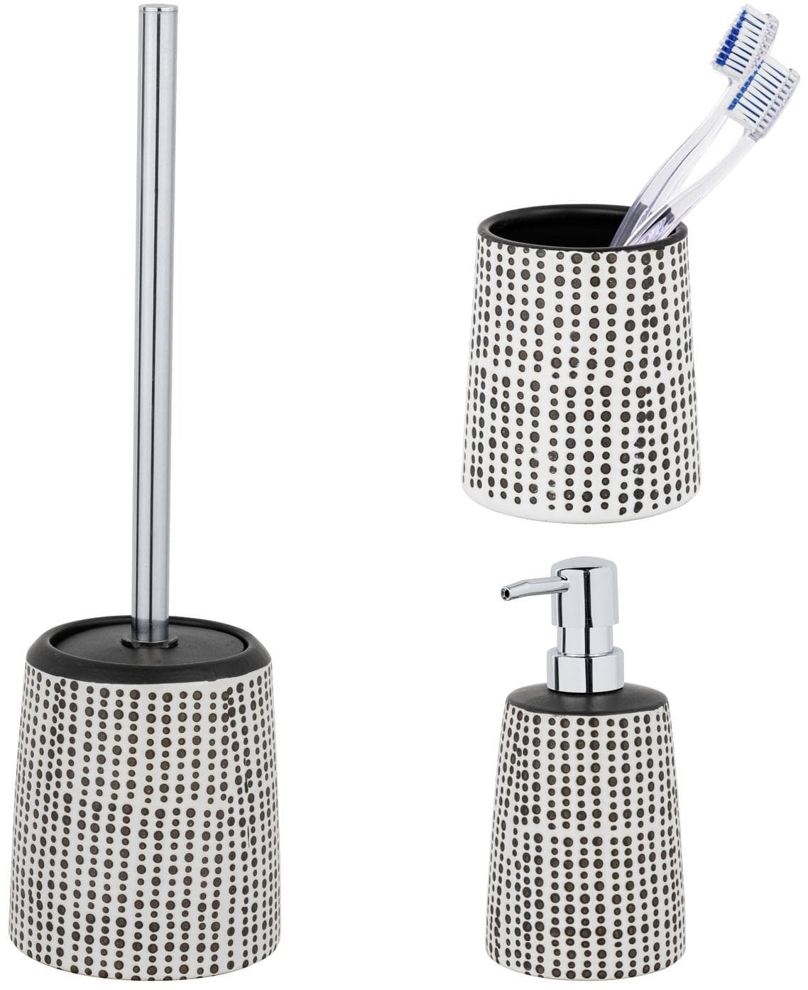 Badaccessoire-Set Brento Schwarz Keramik SCHÖNER WOHNEN-KOLLEKTION