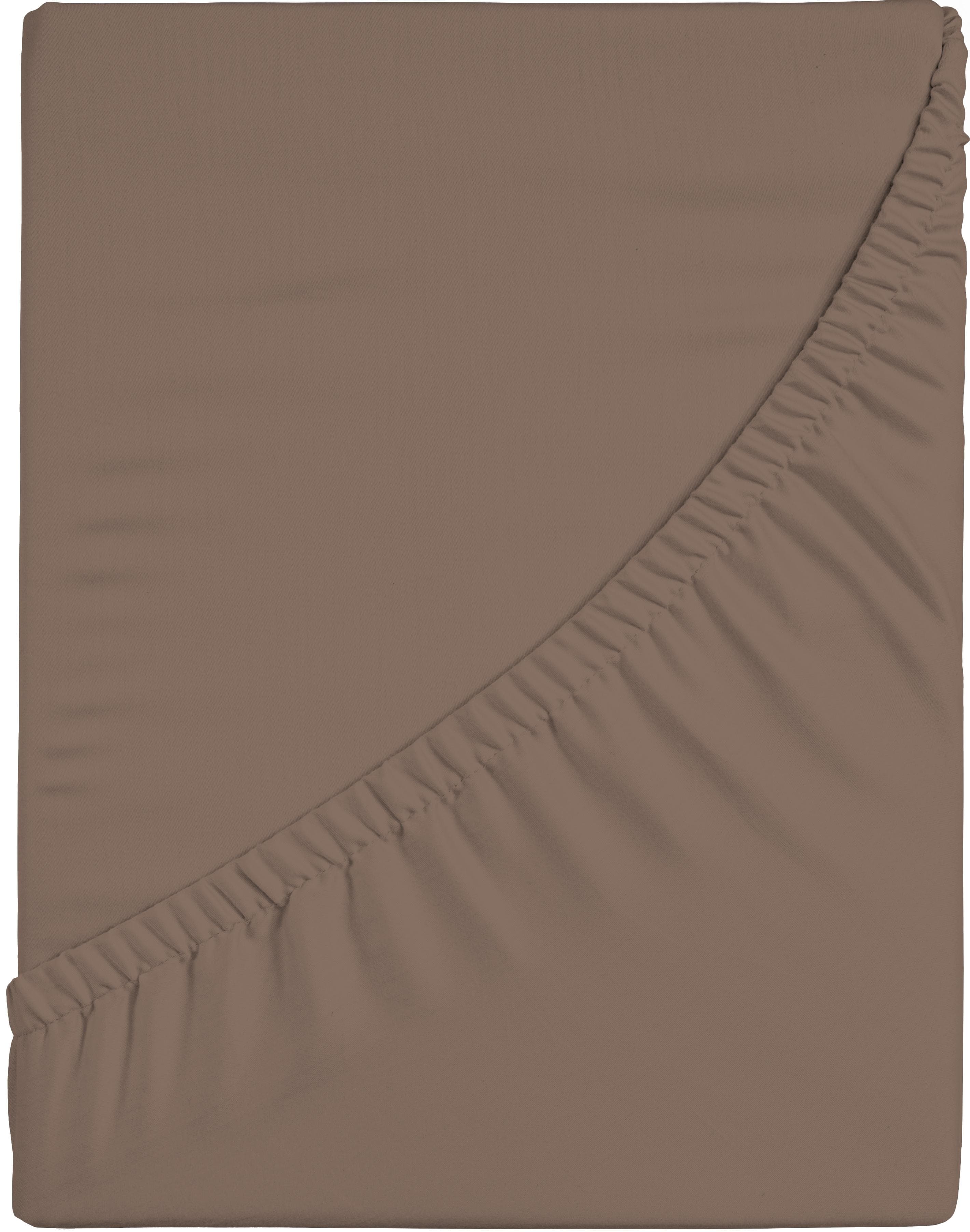 Bellana Spannbettlaken Premium-Stretch Cappuccino Jersey-Elasthan