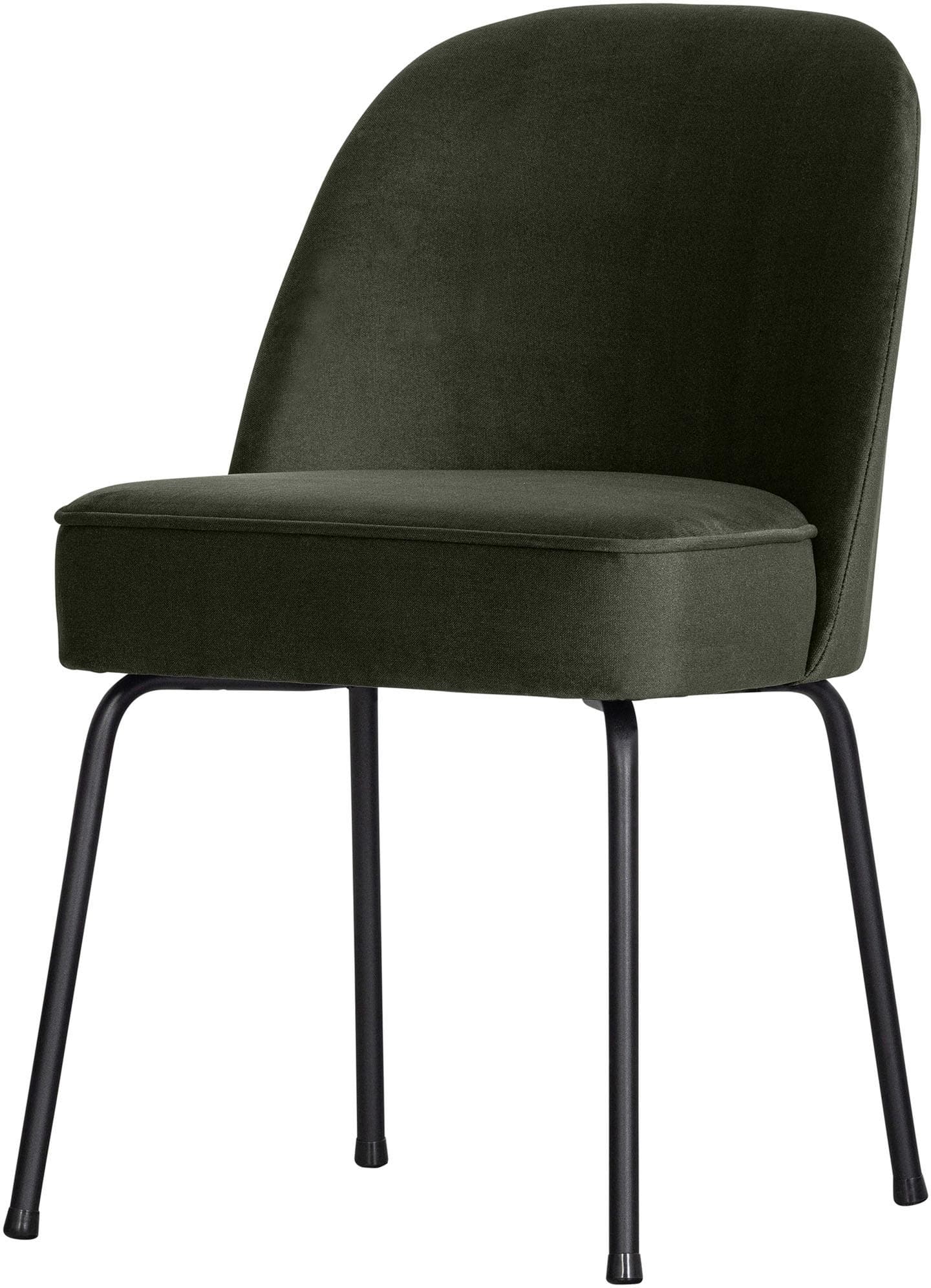 WOOOD Esszimmerstuhl Stockholm Dunkelgrün Schwarz 2er Set