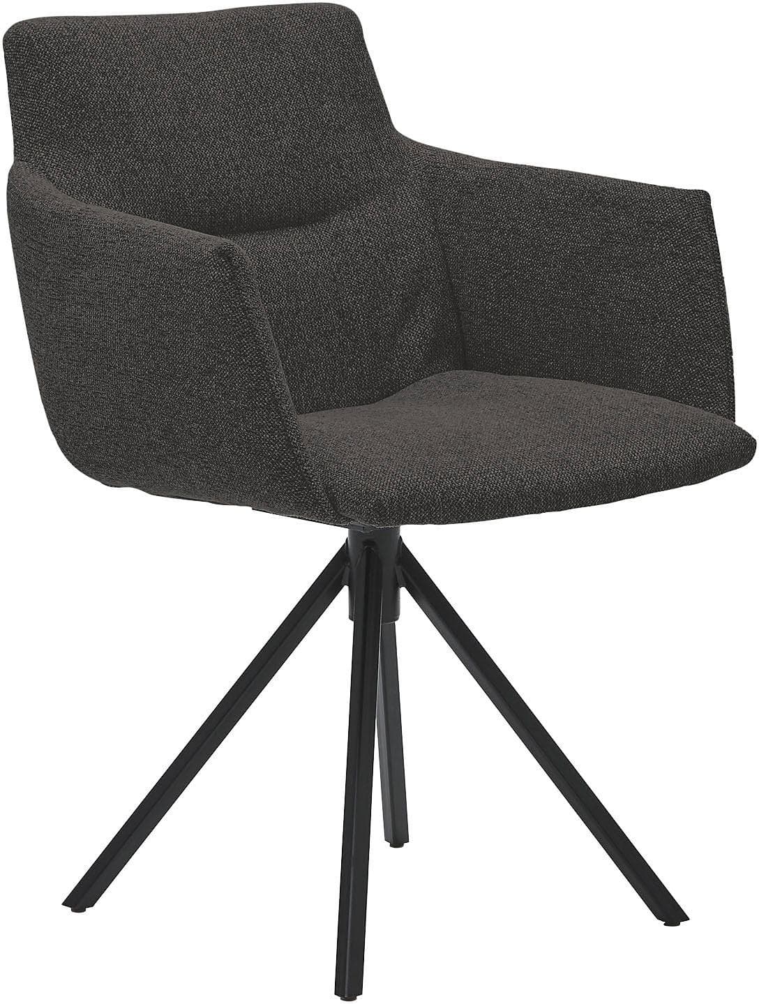 Musterring Polsterstuhl JustB SP500 Grau Anthrazit mit Armlehne