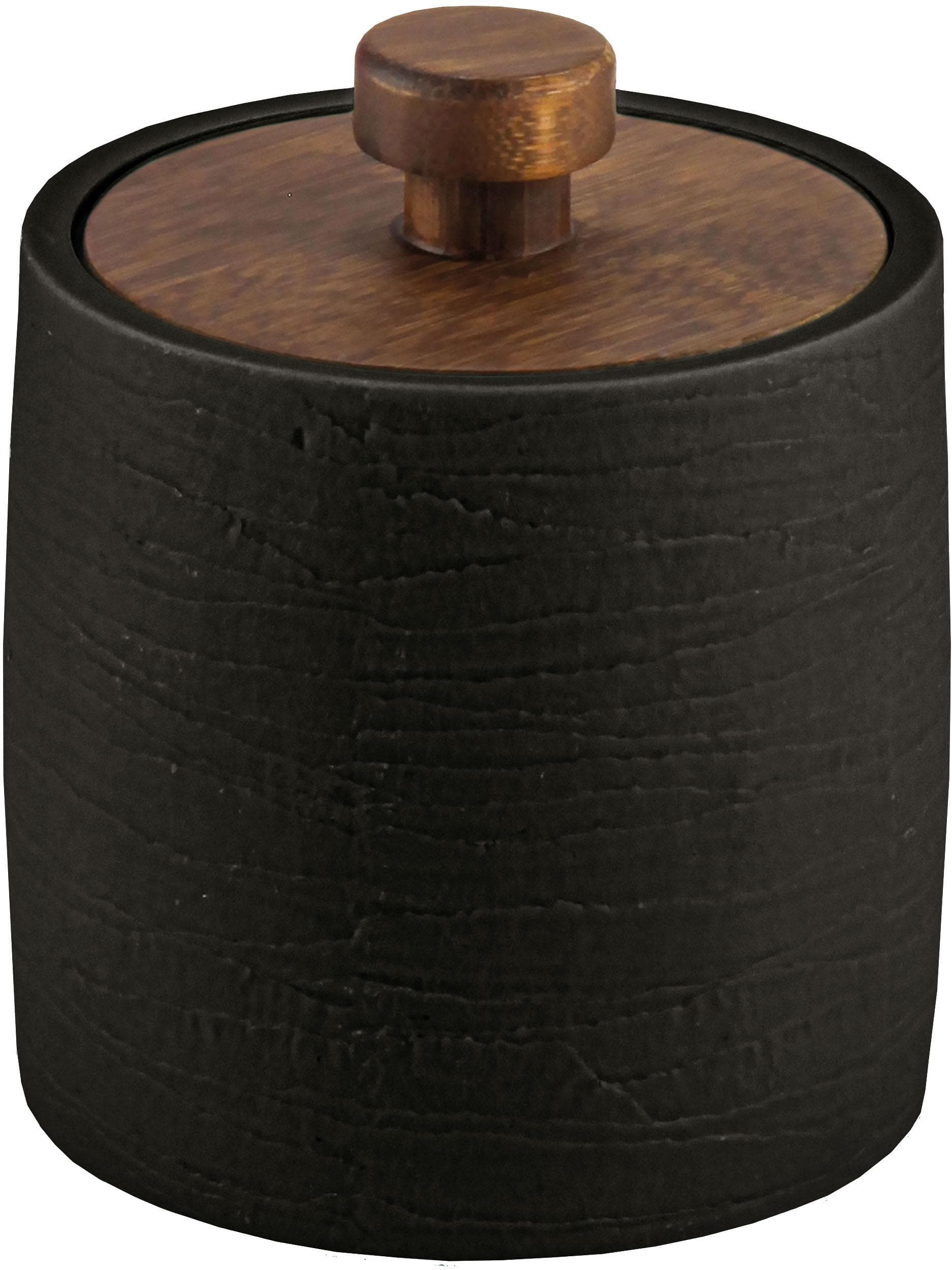 Aufbewahrungsdose Kleine Wolke Harper Schwarz Bambus Polyresin