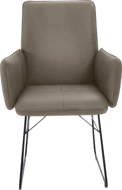 K+W Komfort & Wohnen Armlehnstuhl Grün Schwarz Metallgestell