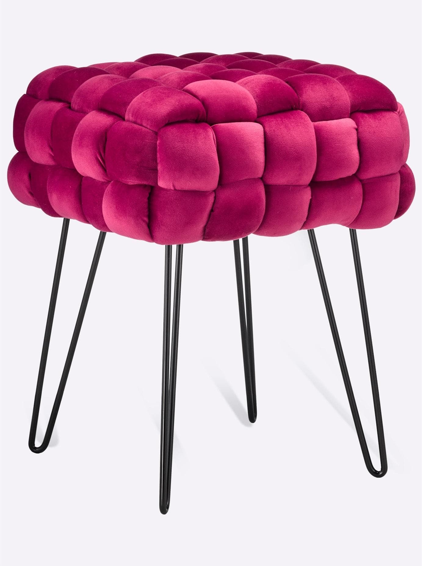 Baur Versand Hocker Bordeaux Samtoptik