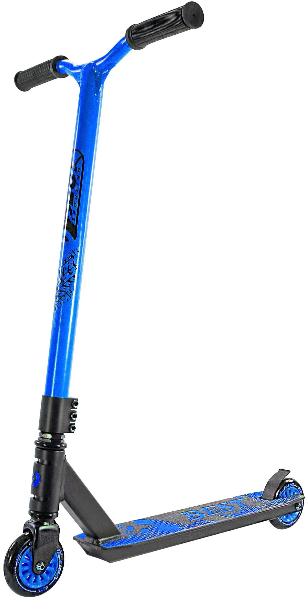 BEST SPORTING Stunt-Scooter schwarz-blau für Tricks
