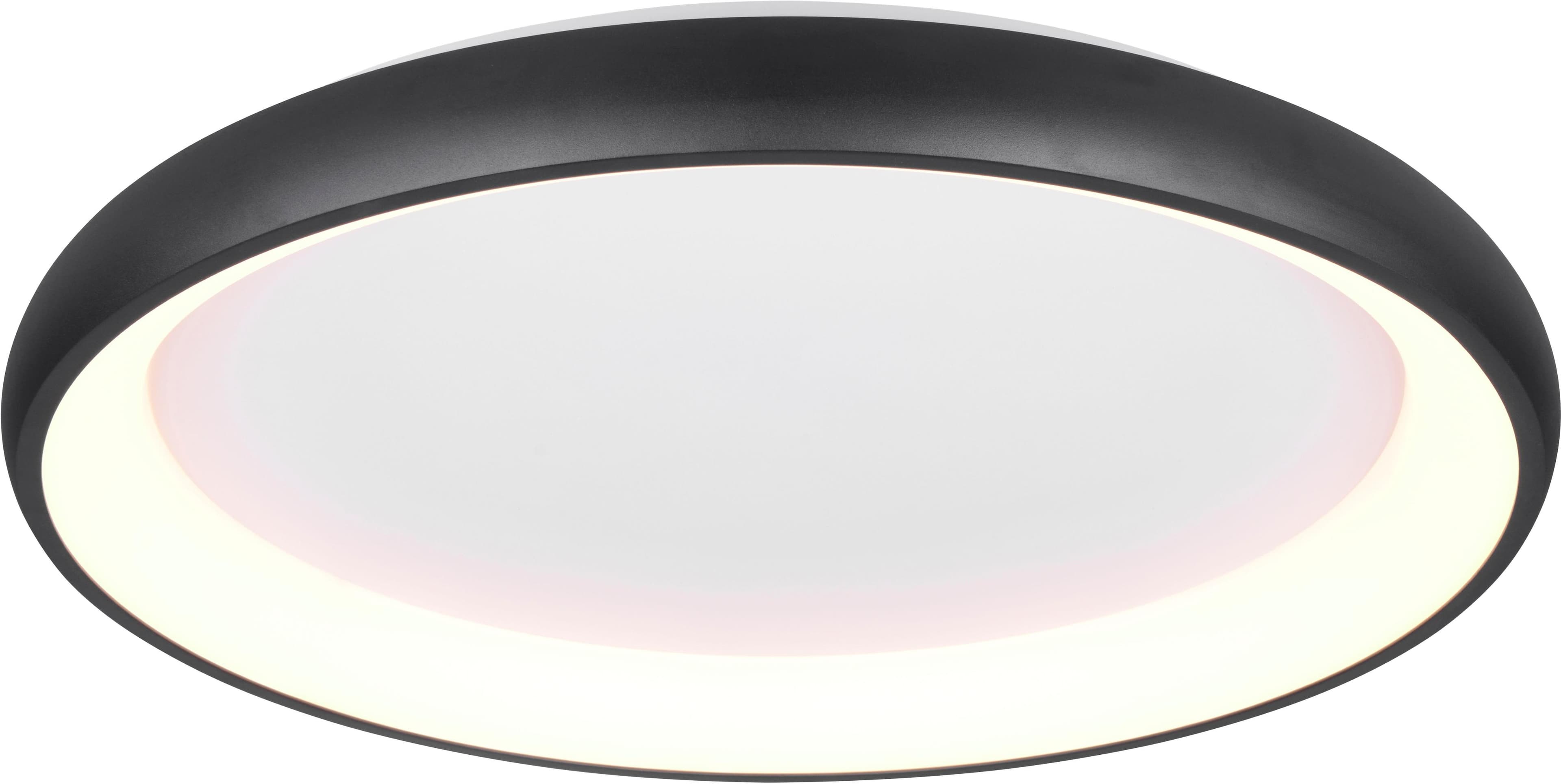 TRIO LED Deckenleuchte CARDONA 75 cm Schwarz Dimmbar