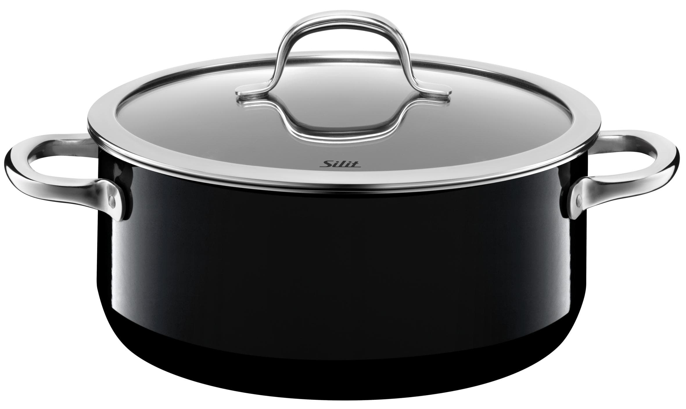 Bratentopf SILIT Passion Black Schwarz 24 cm