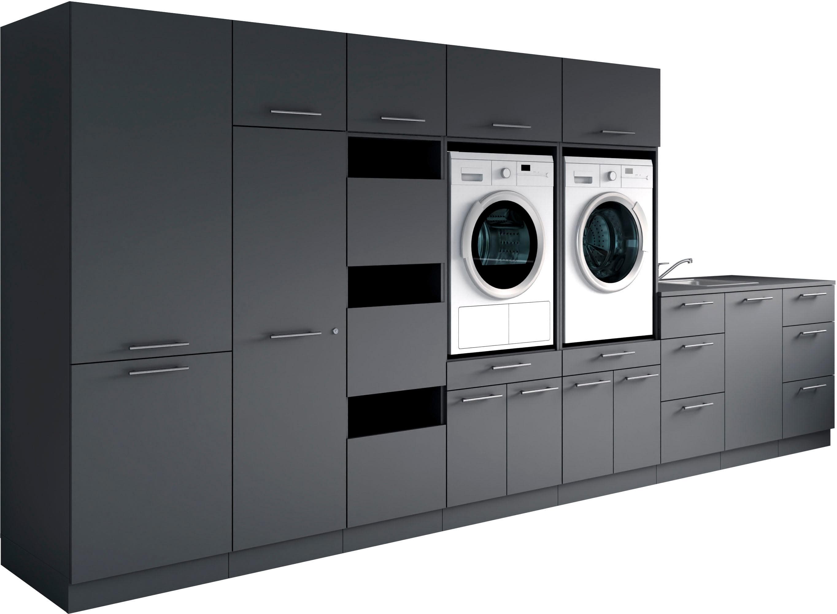 Baur Versand Mehrzweckschrank-Set LAUNDREEZY 12-tlg. Anthrazit Matt