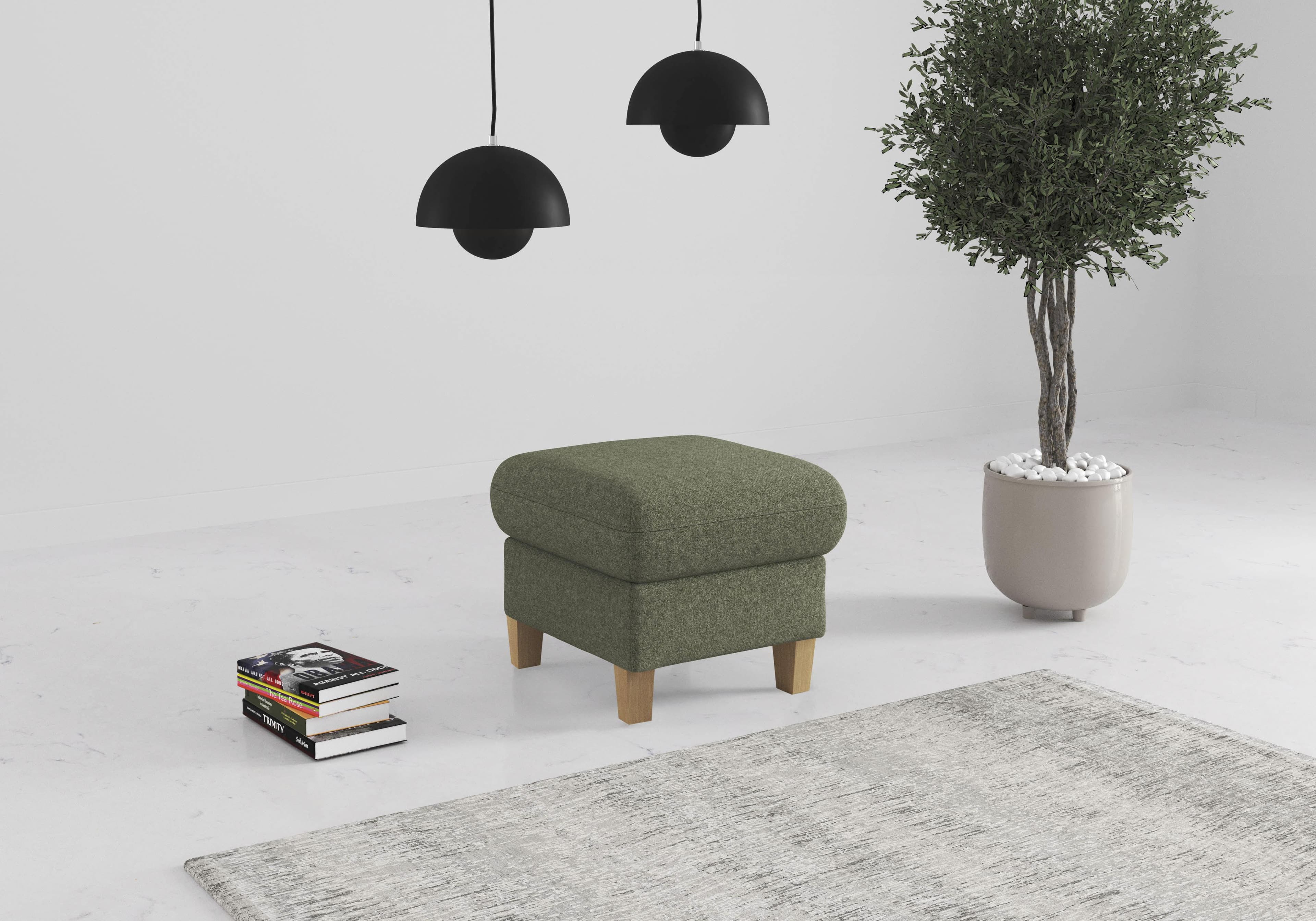 Polsterhocker Glendale Olive Home Affaire