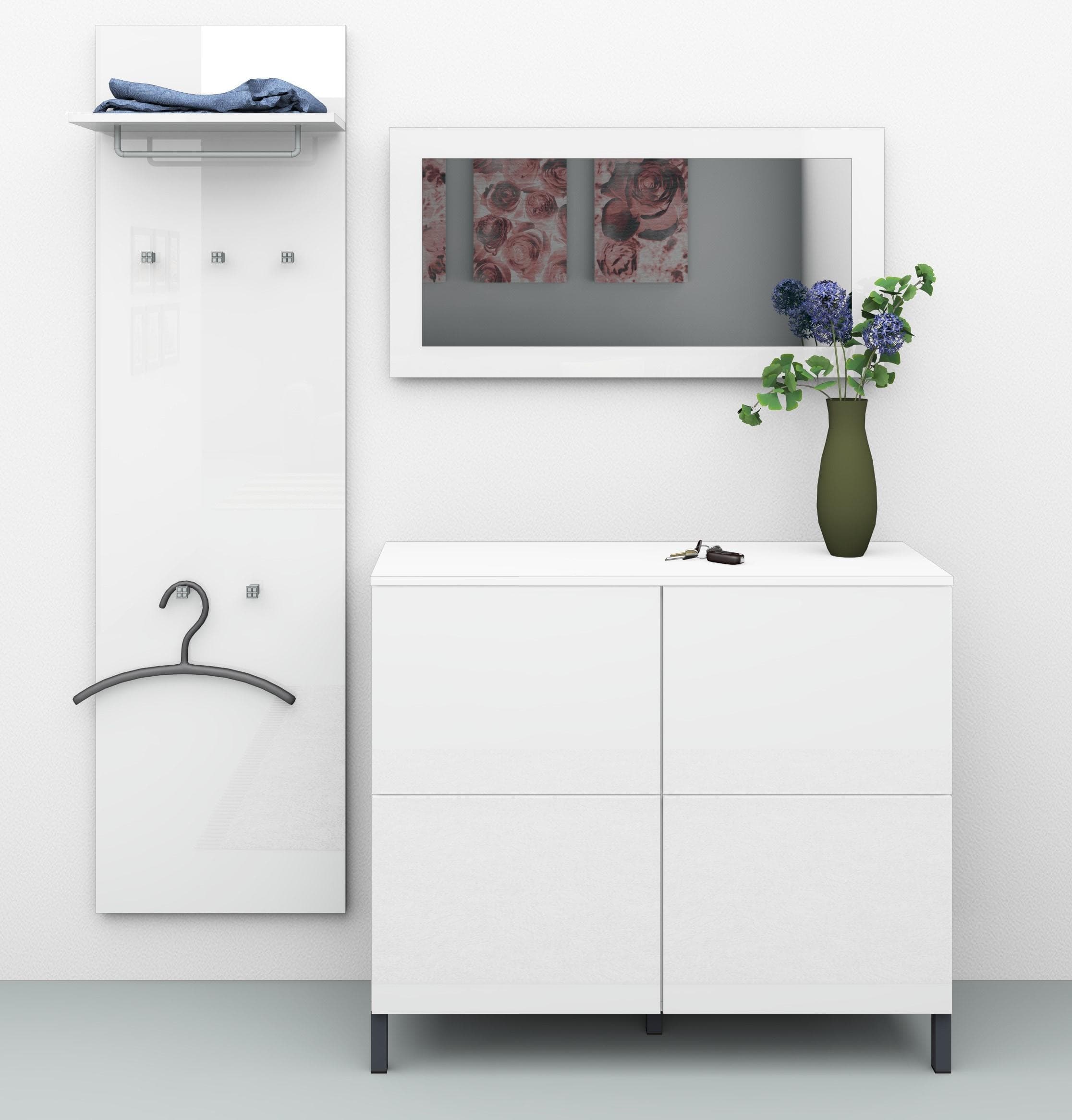 3-teiliges Garderobenset - stilvolles Design und praktische Aufbewahrung