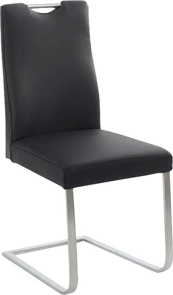 K+W Komfort & Wohnen Freischwinger 6194 Schwarz Edelstahl