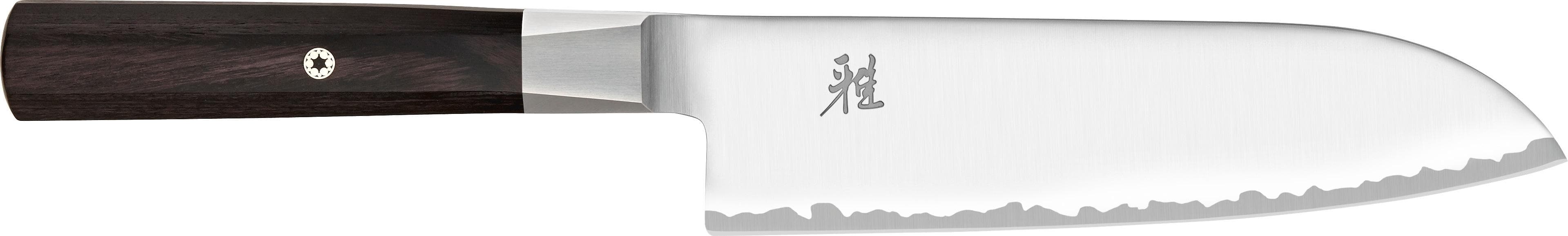 MIYABI 4000FC Santokumesser 18 cm Braun Pakkaholz