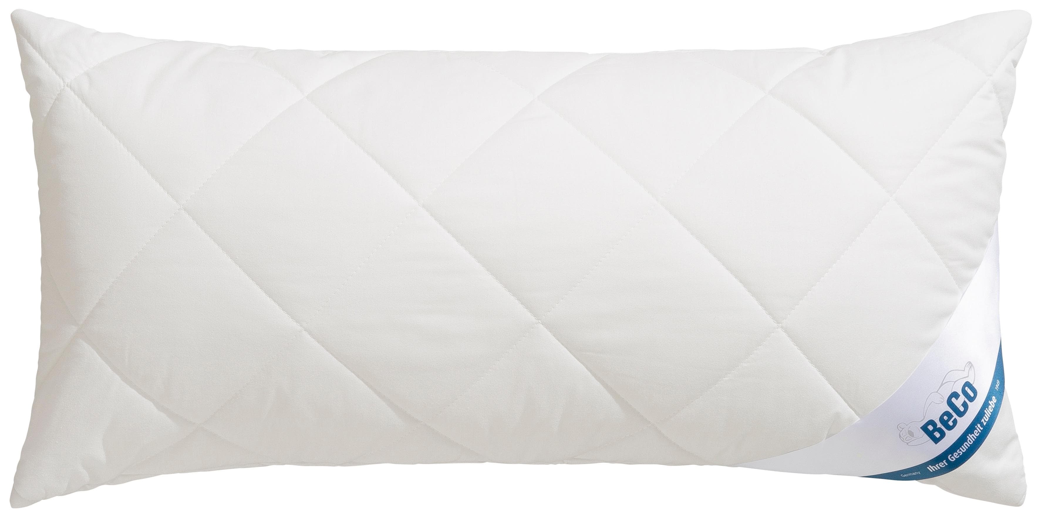 BeCo Greenfirst gestepptes Kopfkissen 40x80 & 80x80cm Weiß