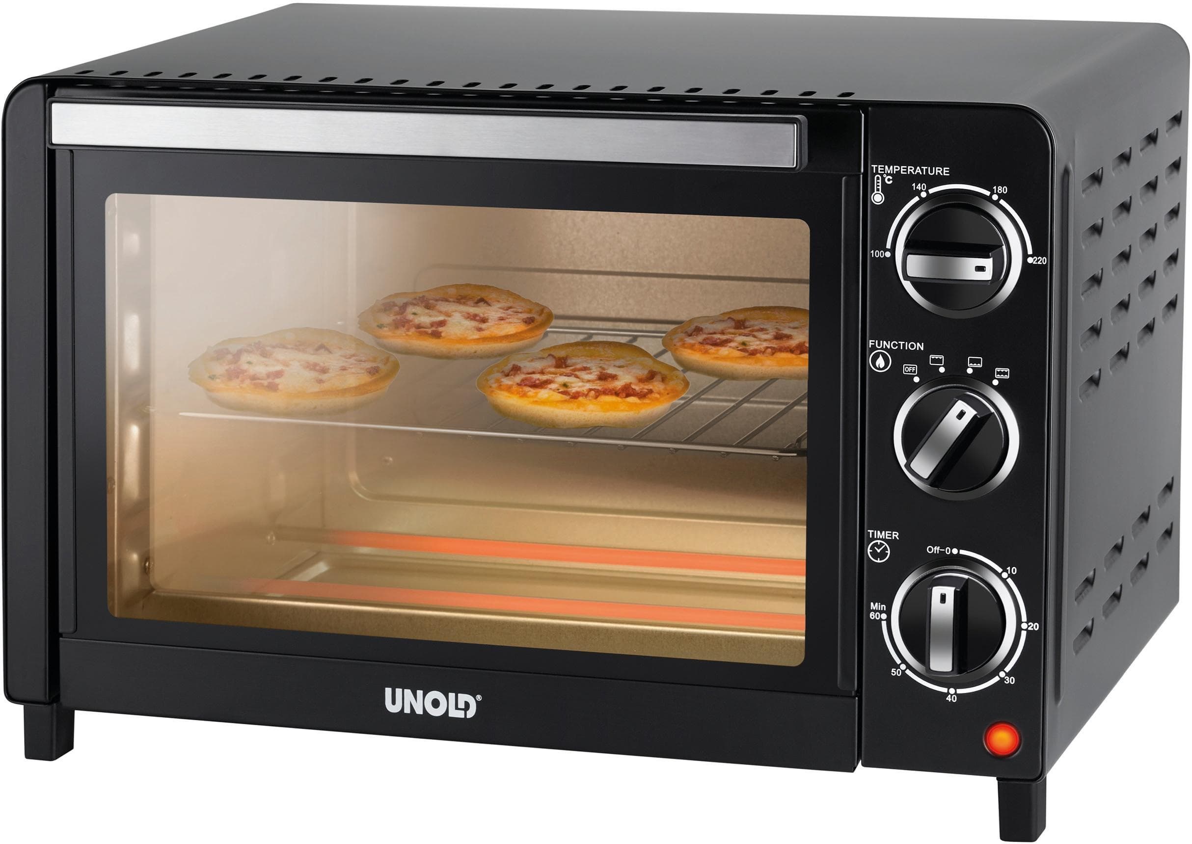 UNOLD Minibackofen 68875 OFEN Allround Schwarz