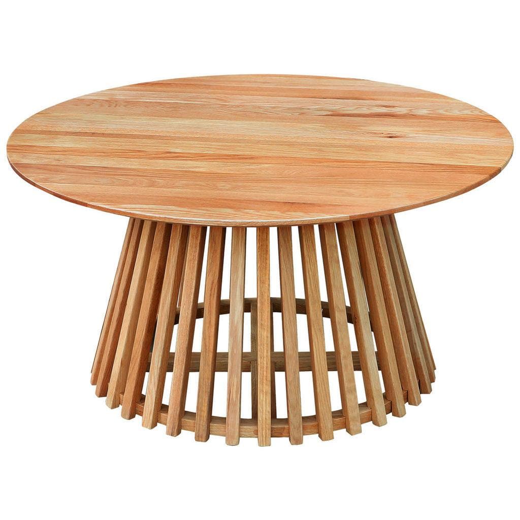 Cantus Couchtisch Natur Eiche Massiv Rund